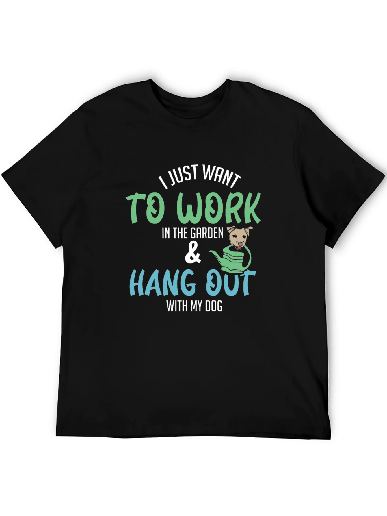 Gardening Dog T-Shirt - Work in the Garden