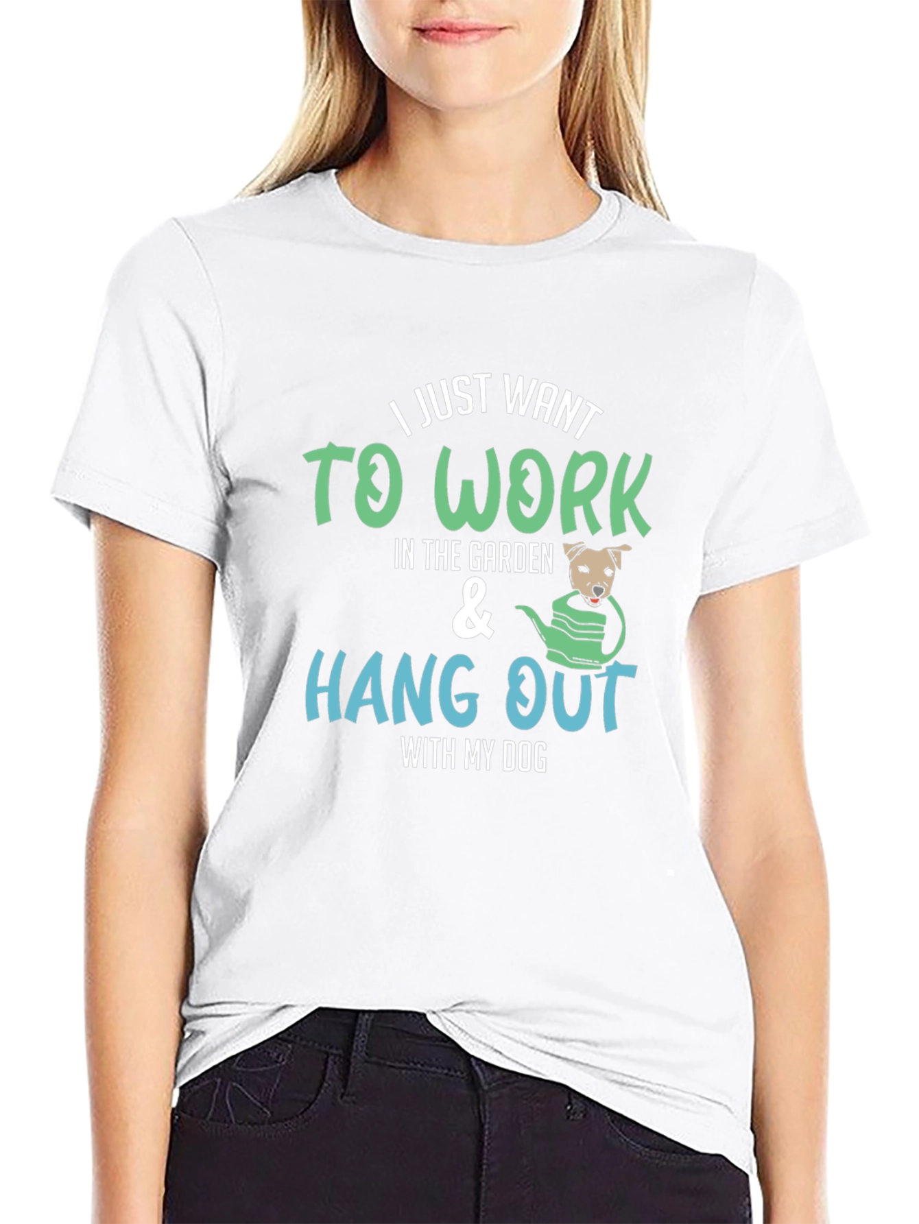 Gardening Dog T-Shirt - Work in the Garden