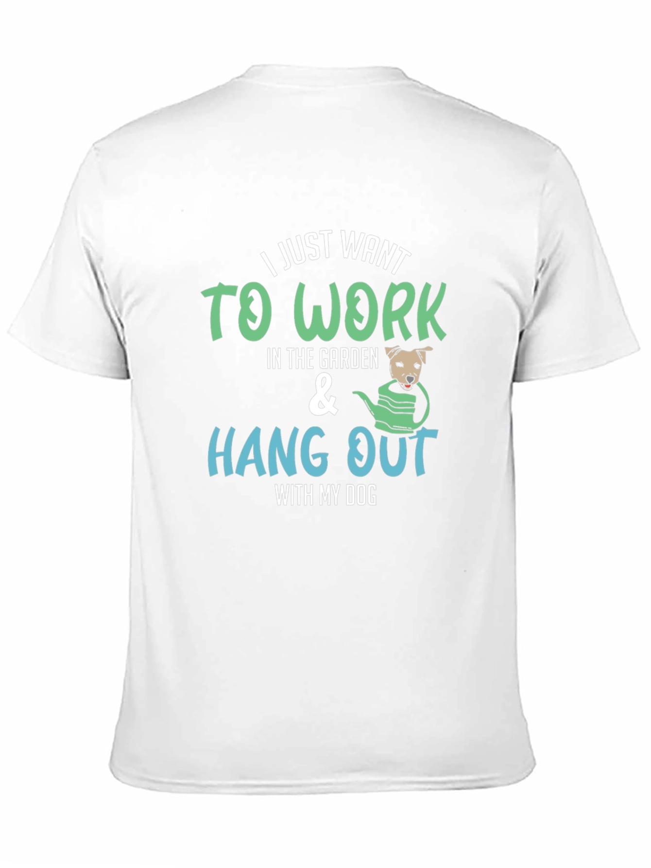 Gardening Dog T-Shirt - Work in the Garden