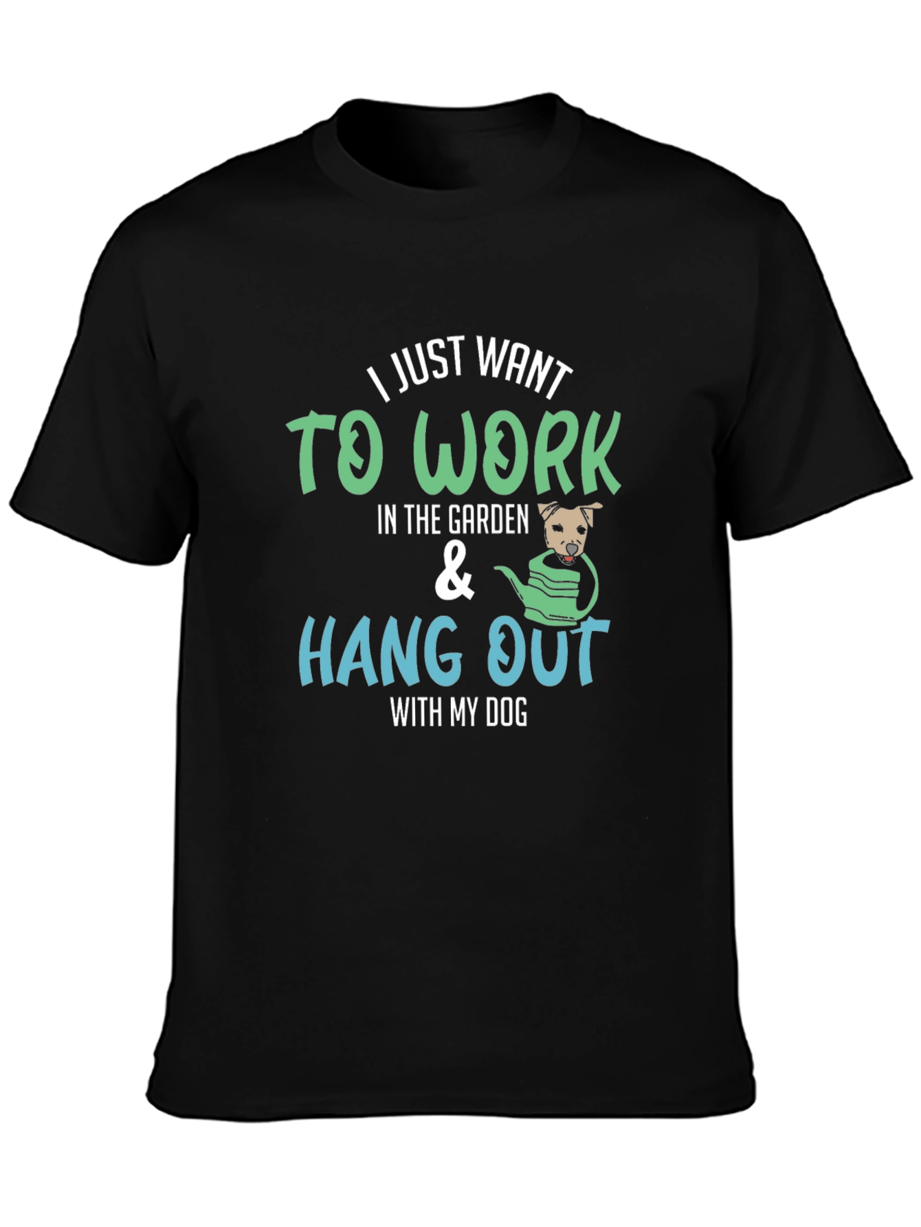 Gardening Dog T-Shirt - Work in the Garden