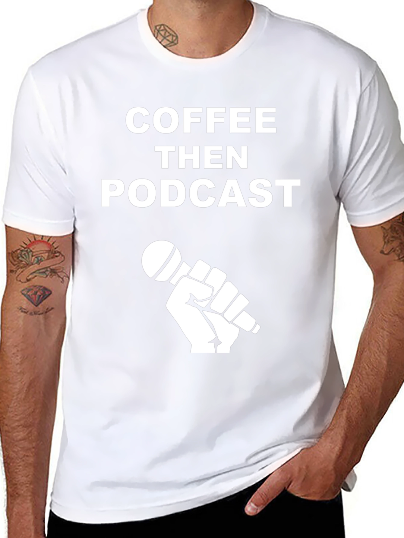 Coffee Then Podcast Graphic T-Shirt