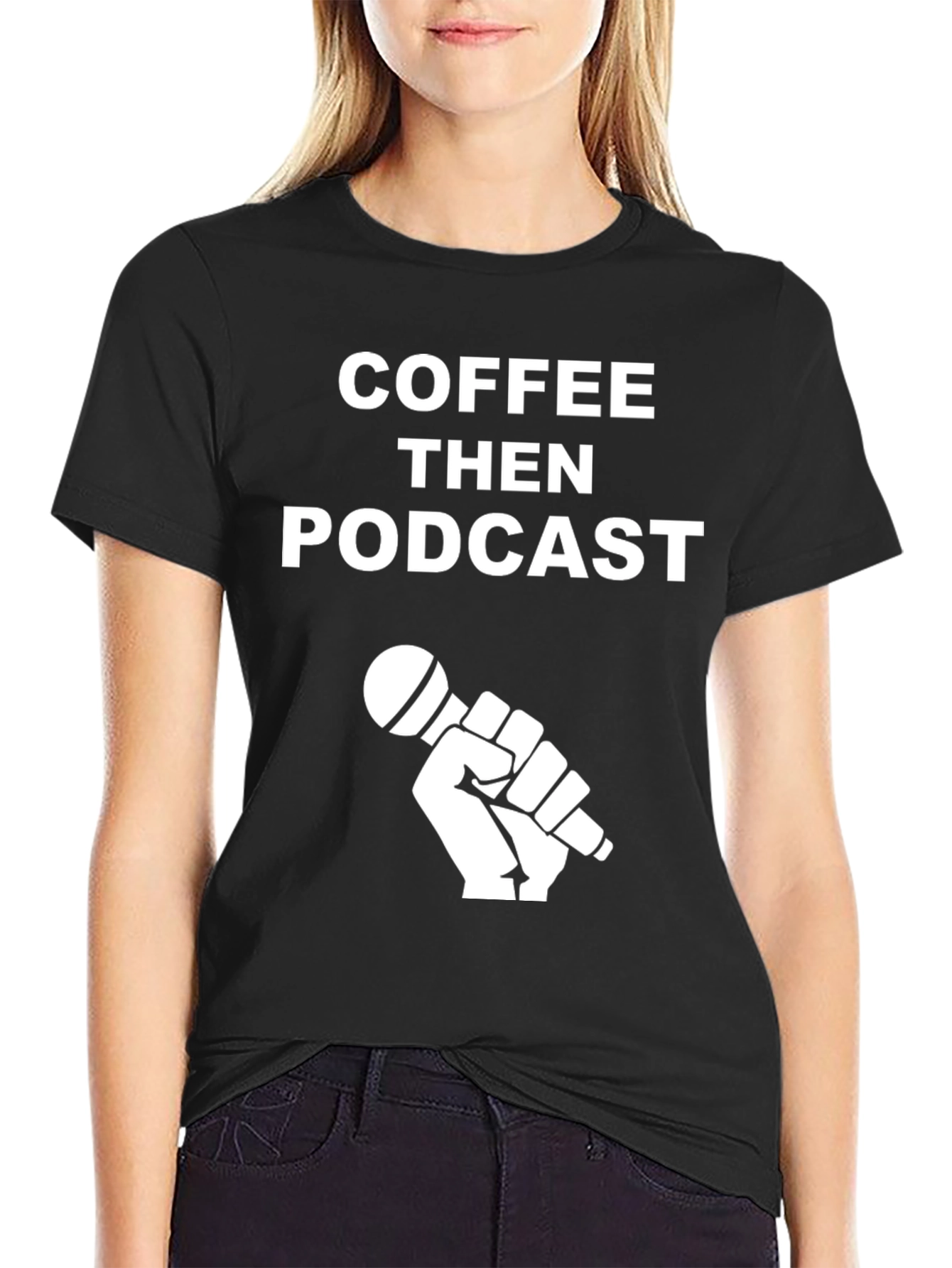 Coffee Then Podcast Graphic T-Shirt