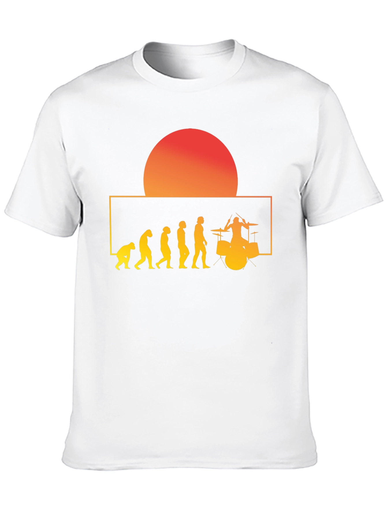 Drummer Evolution Graphic Tee - Black Cotton