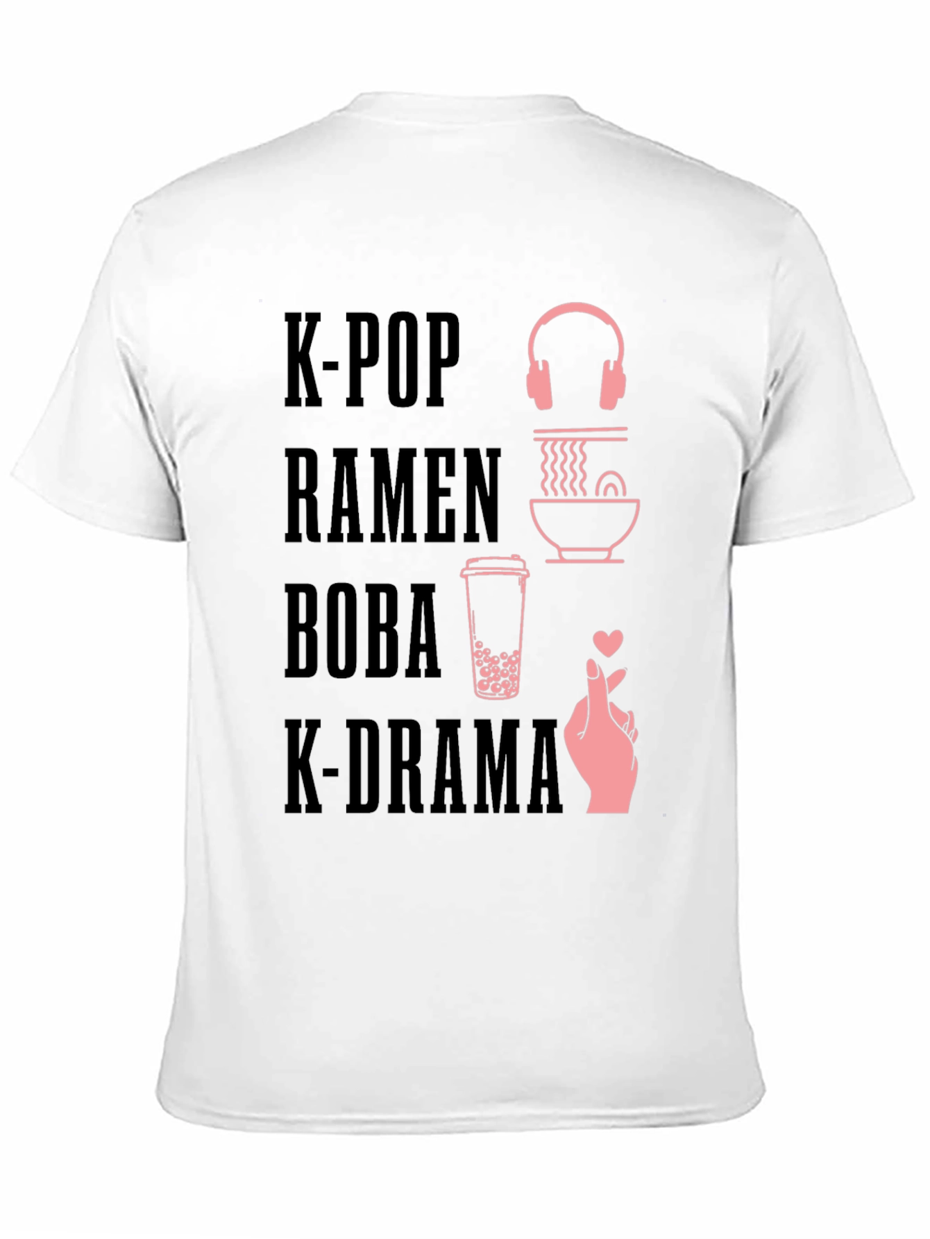 K-Pop Ramen Boba K-Drama Graphic T-Shirt