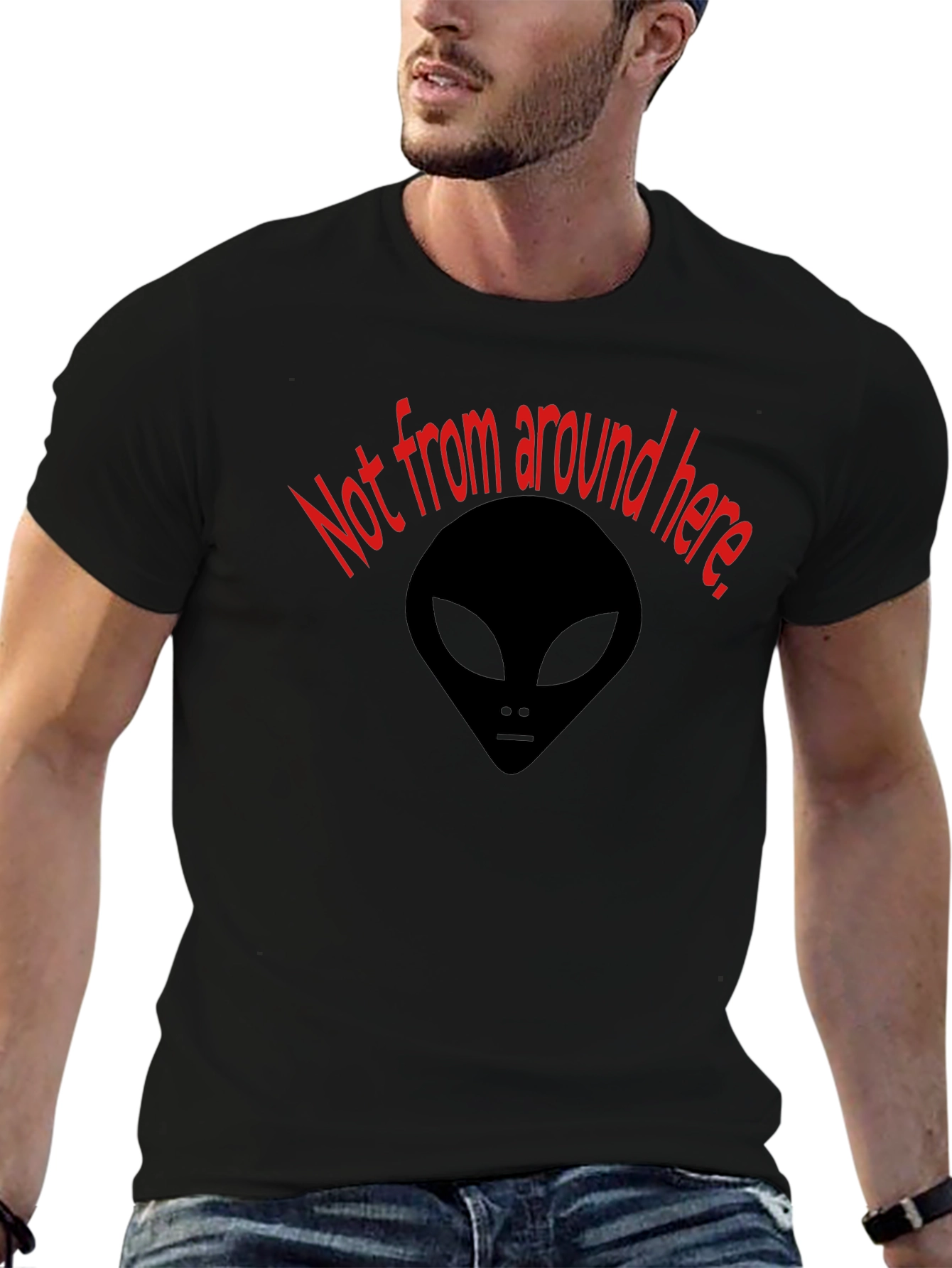 Not From Around Here Alien Graphic Tee