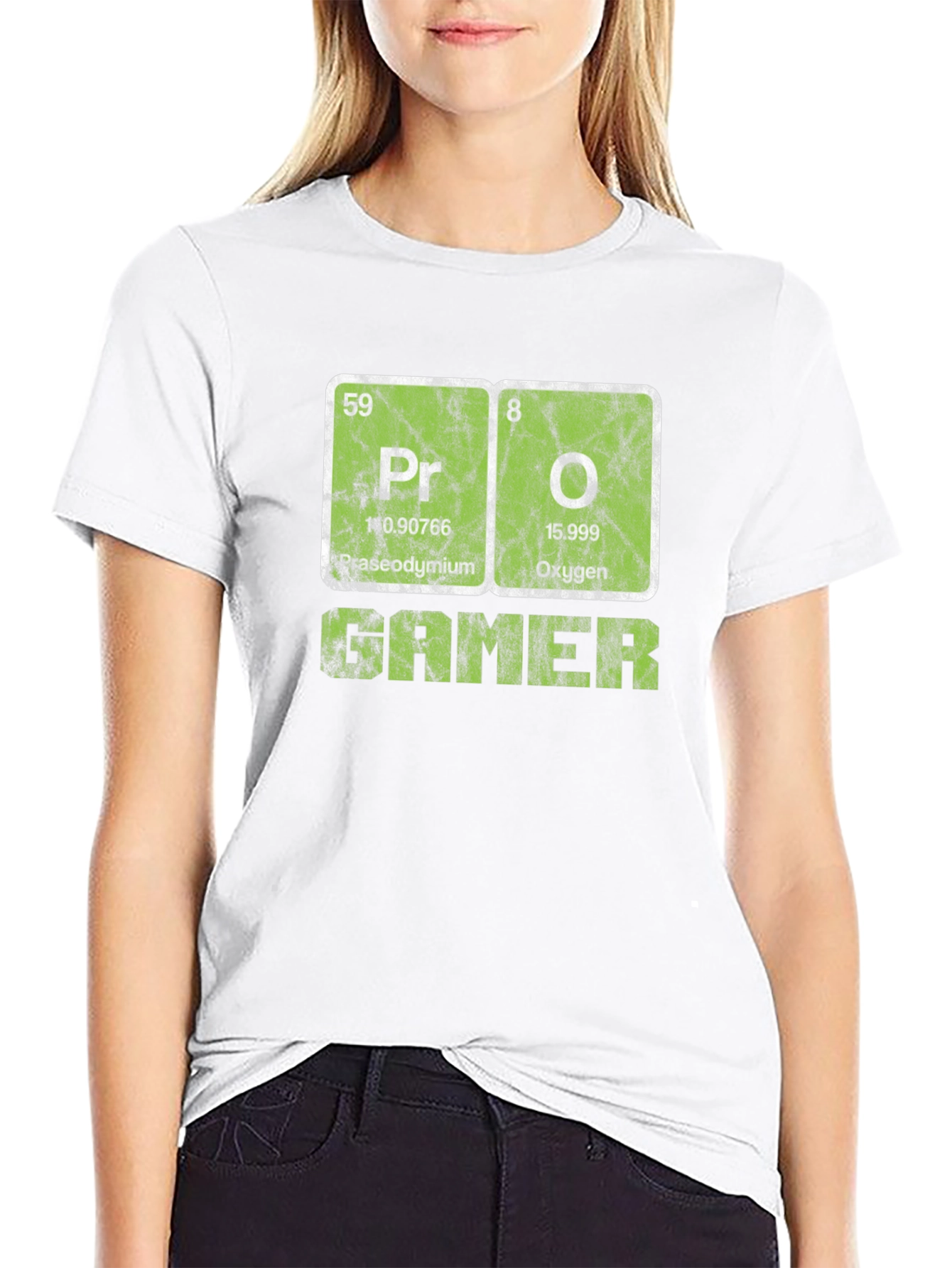 Periodic Table Gamer Black T-Shirt
