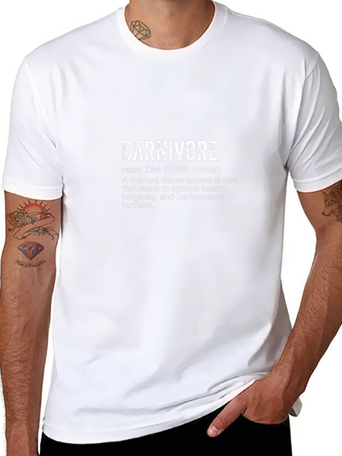 Carnivore Diet T-Shirt - 100% Animal Nutrition Tee