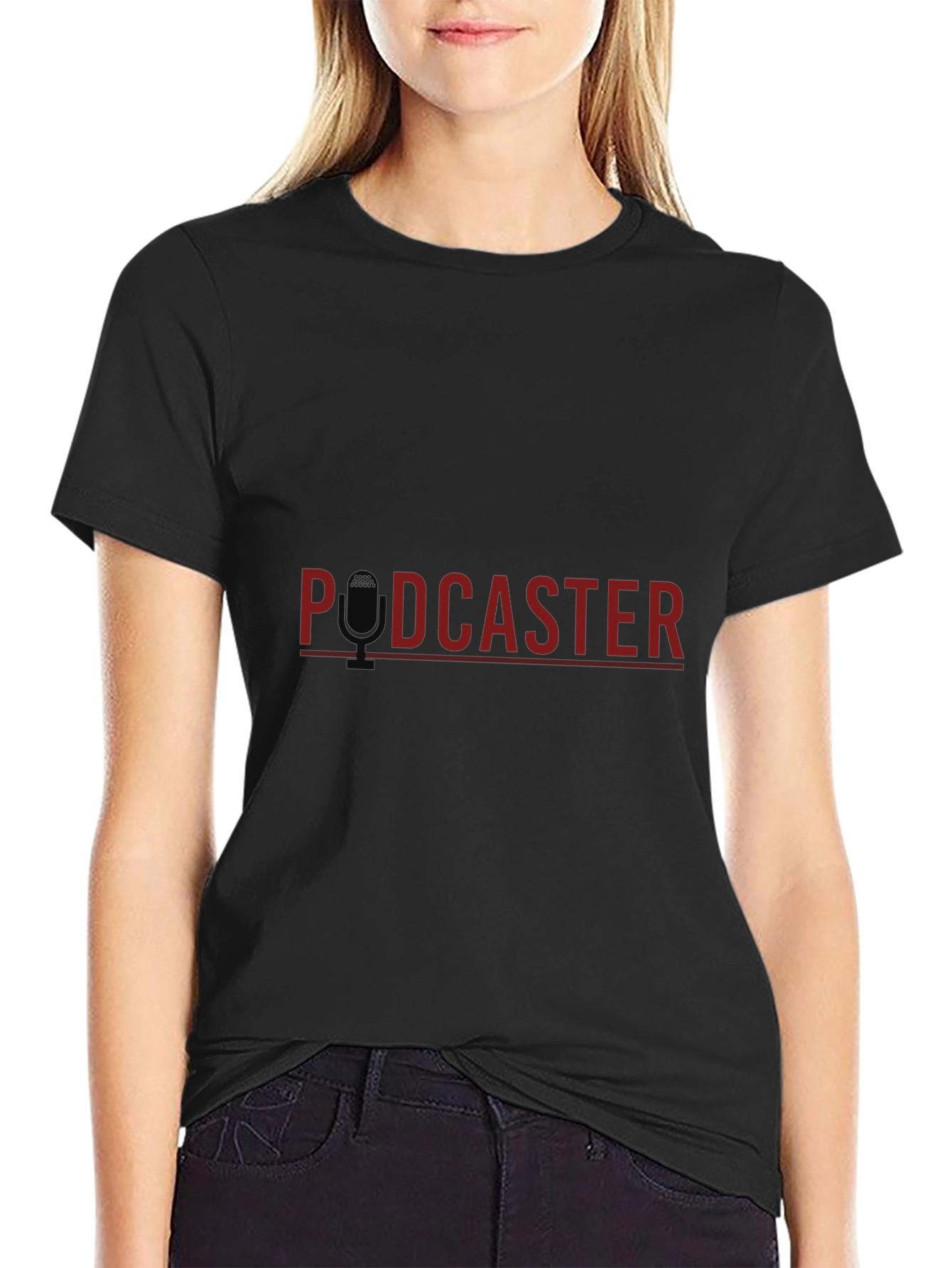 Podcaster Graphic Tee - Black