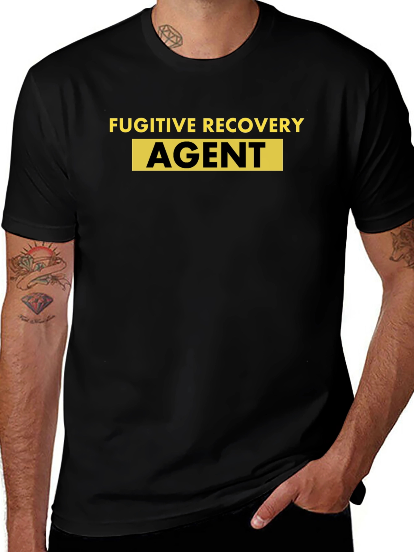 Fugitive Recovery Agent Black T-Shirt