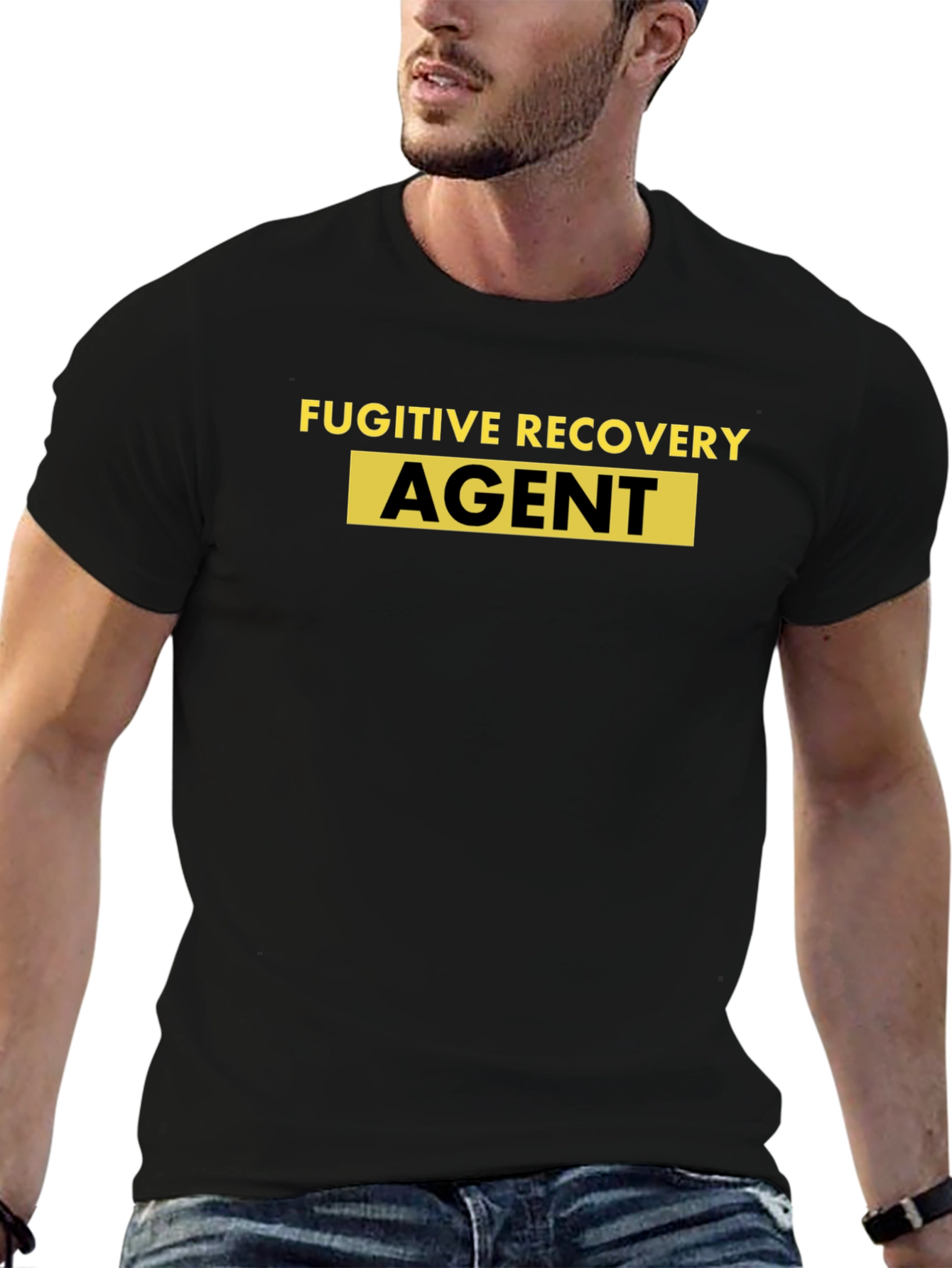 Fugitive Recovery Agent Black T-Shirt
