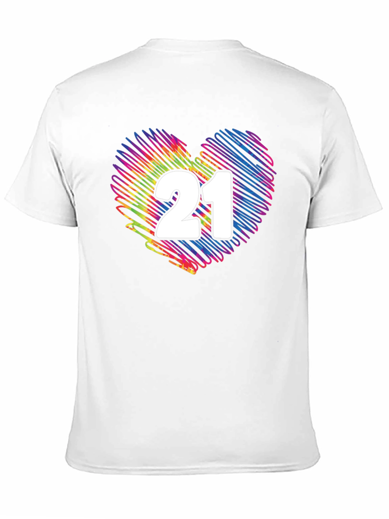 21st Birthday Heart Graphic T-Shirt