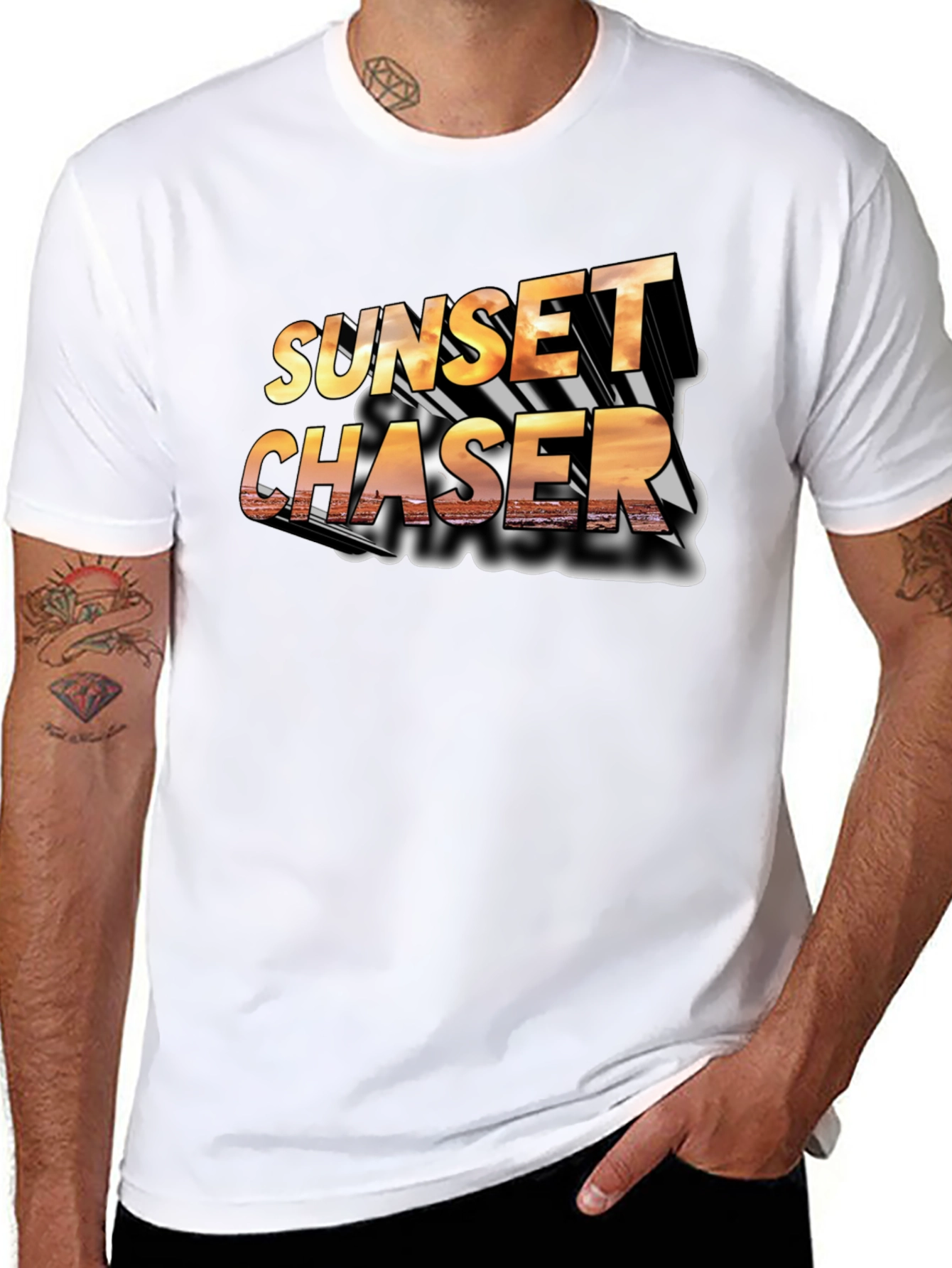 Sunset Chaser Black T-Shirt
