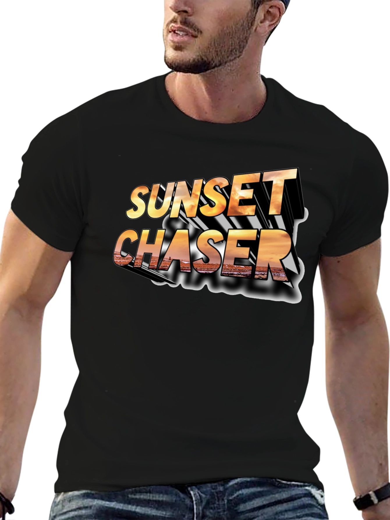 Sunset Chaser Black T-Shirt