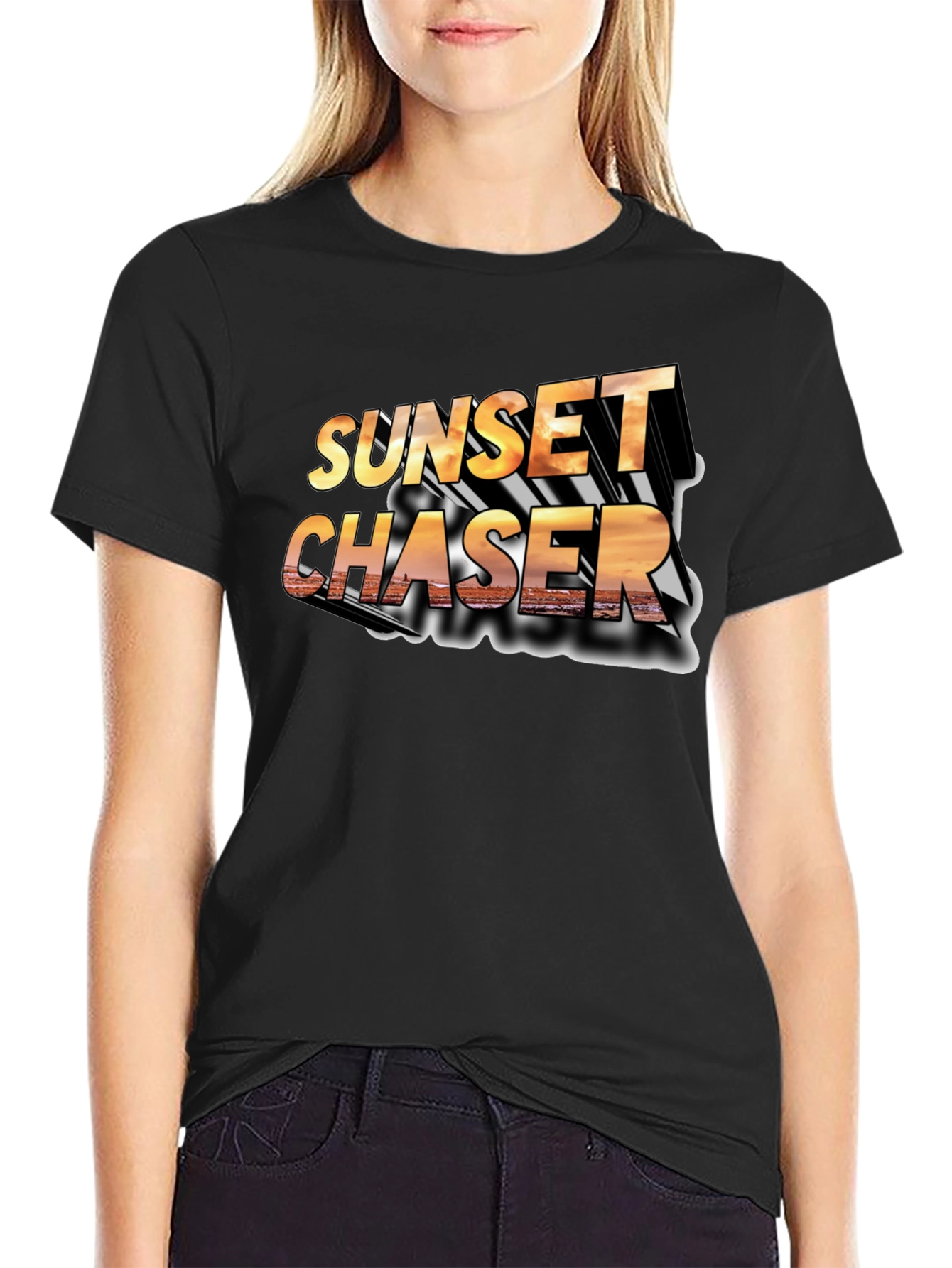 Sunset Chaser Black T-Shirt