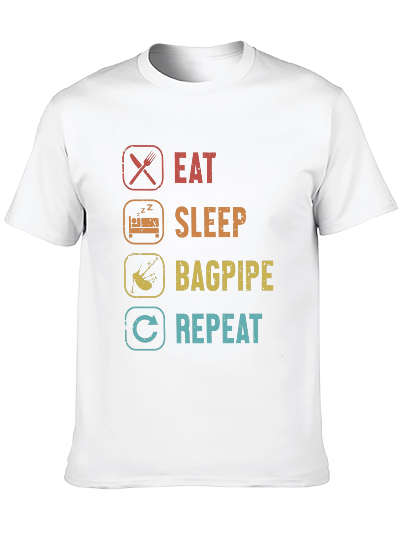 Eat Sleep Bagpipe Repeat T-Shirt