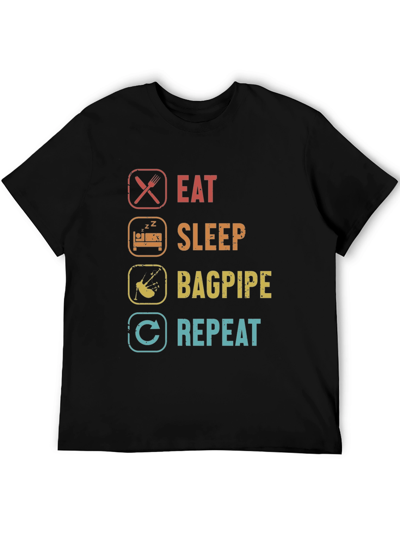 Eat Sleep Bagpipe Repeat T-Shirt