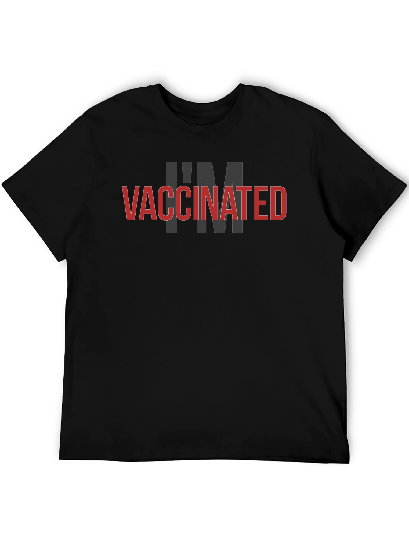Vaccinated Black T-Shirt - Protect Yourself & Others!