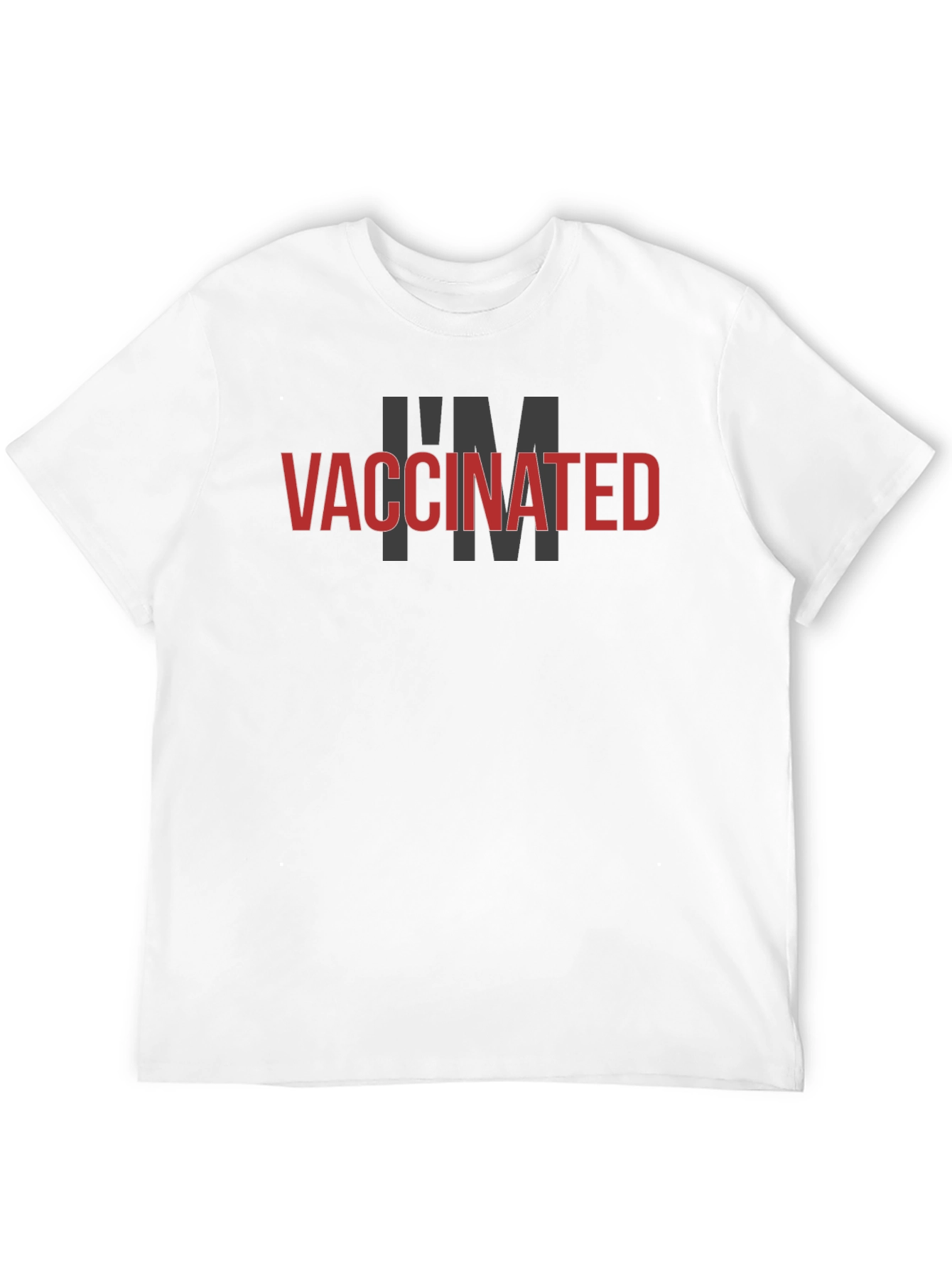 Vaccinated Black T-Shirt - Protect Yourself & Others!