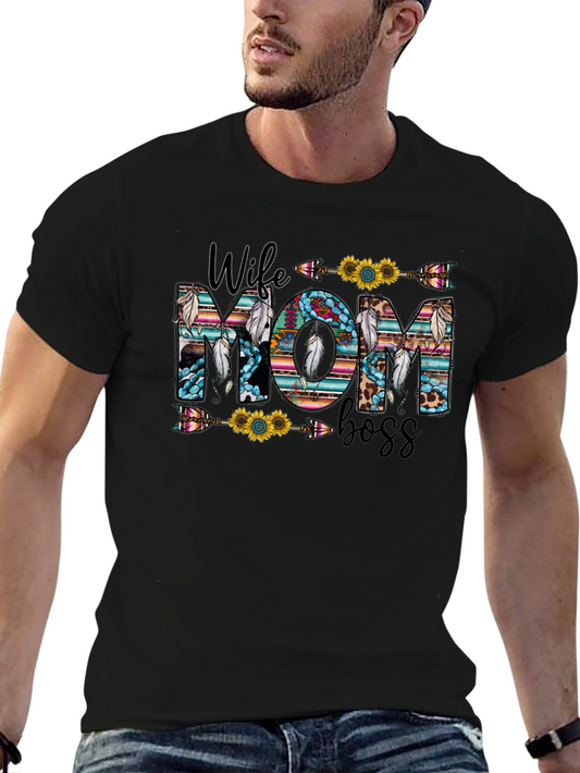 Wife Mom Boss Graphic Tee