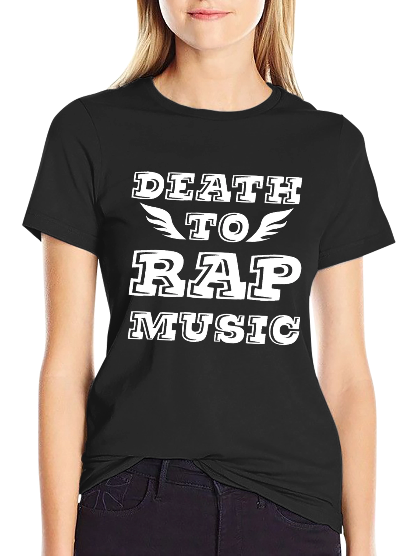 Death to Rap Music Graphic T-Shirt