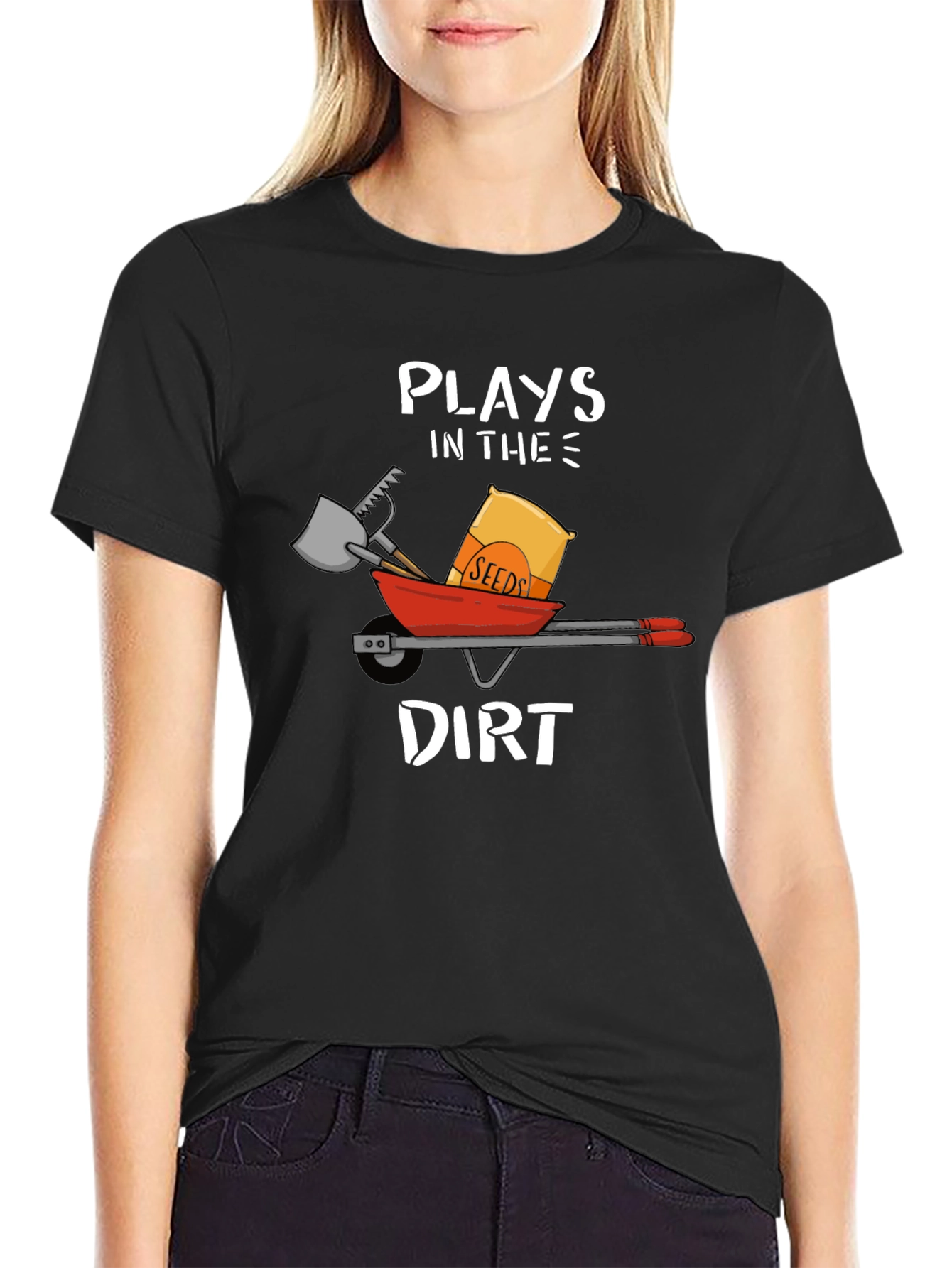 Plays in the Dirt T-Shirt Garden Humor