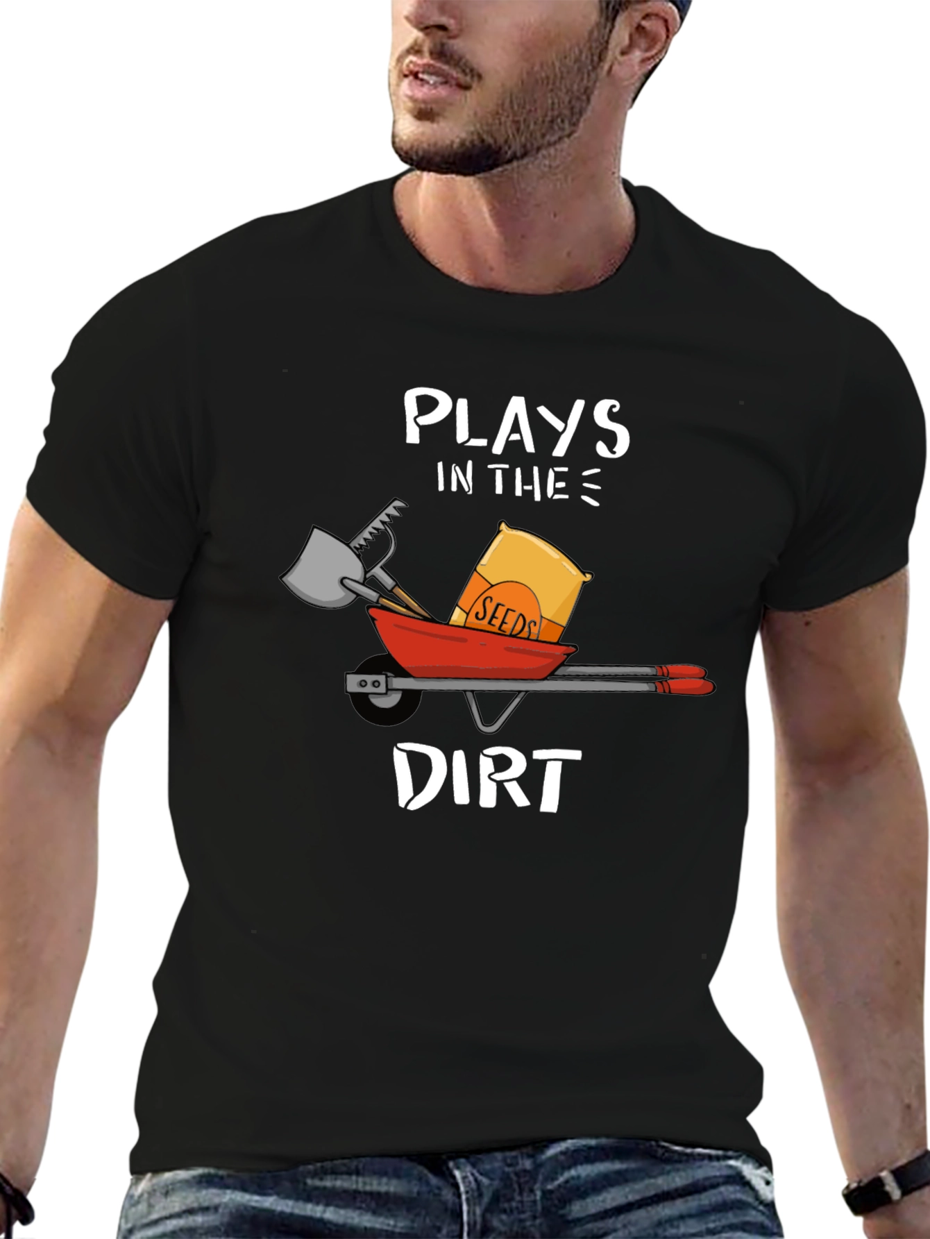 Plays in the Dirt T-Shirt Garden Humor