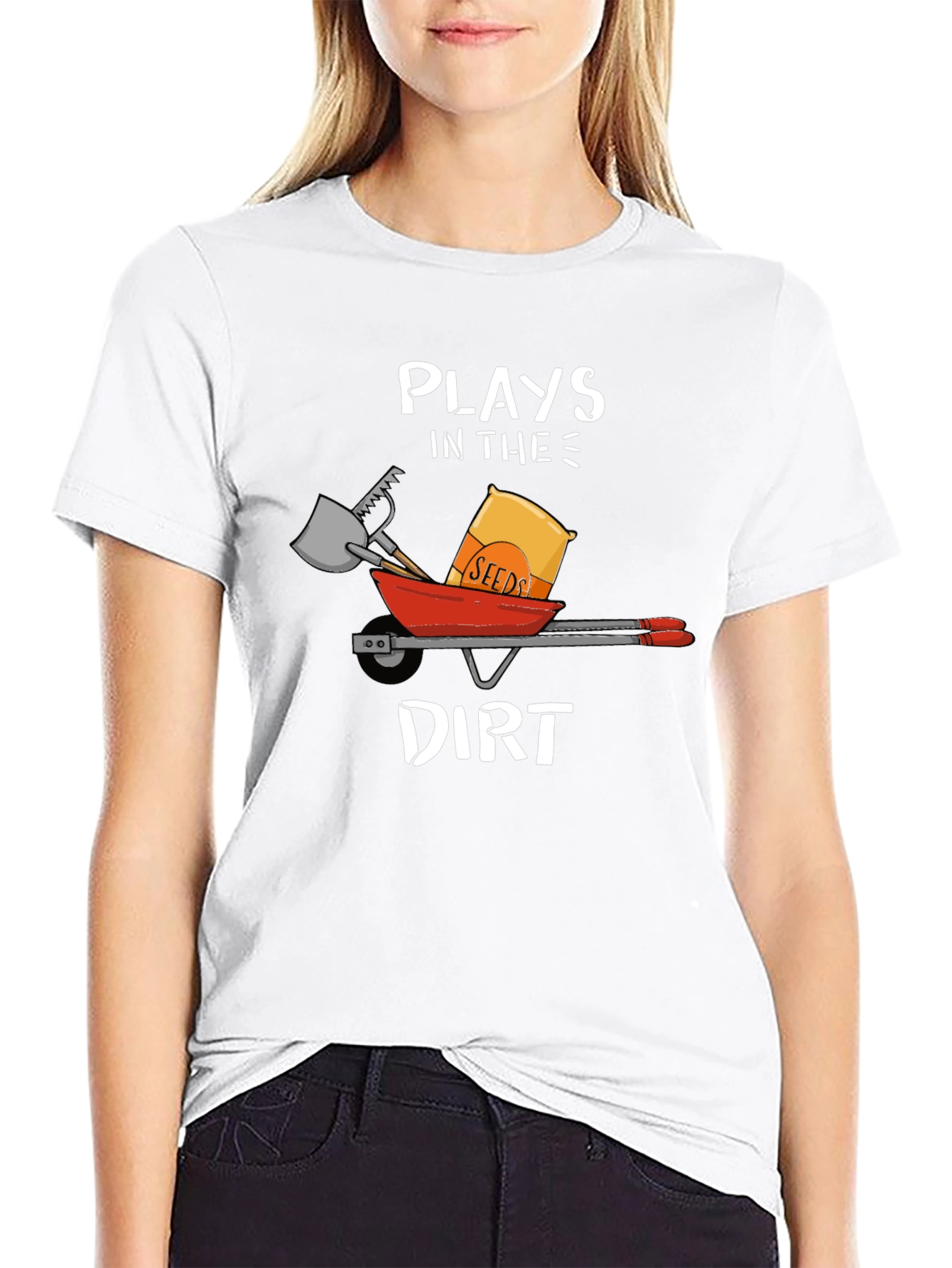 Plays in the Dirt T-Shirt Garden Humor