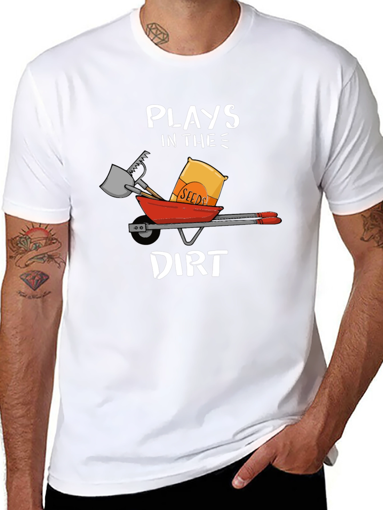 Plays in the Dirt T-Shirt Garden Humor