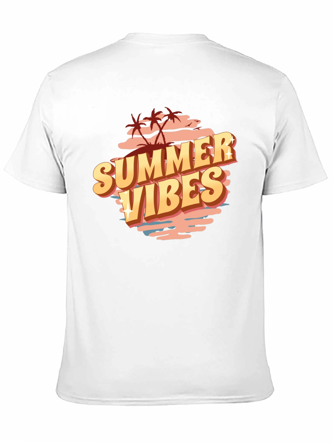 Summer Vibes Graphic Tee - Black