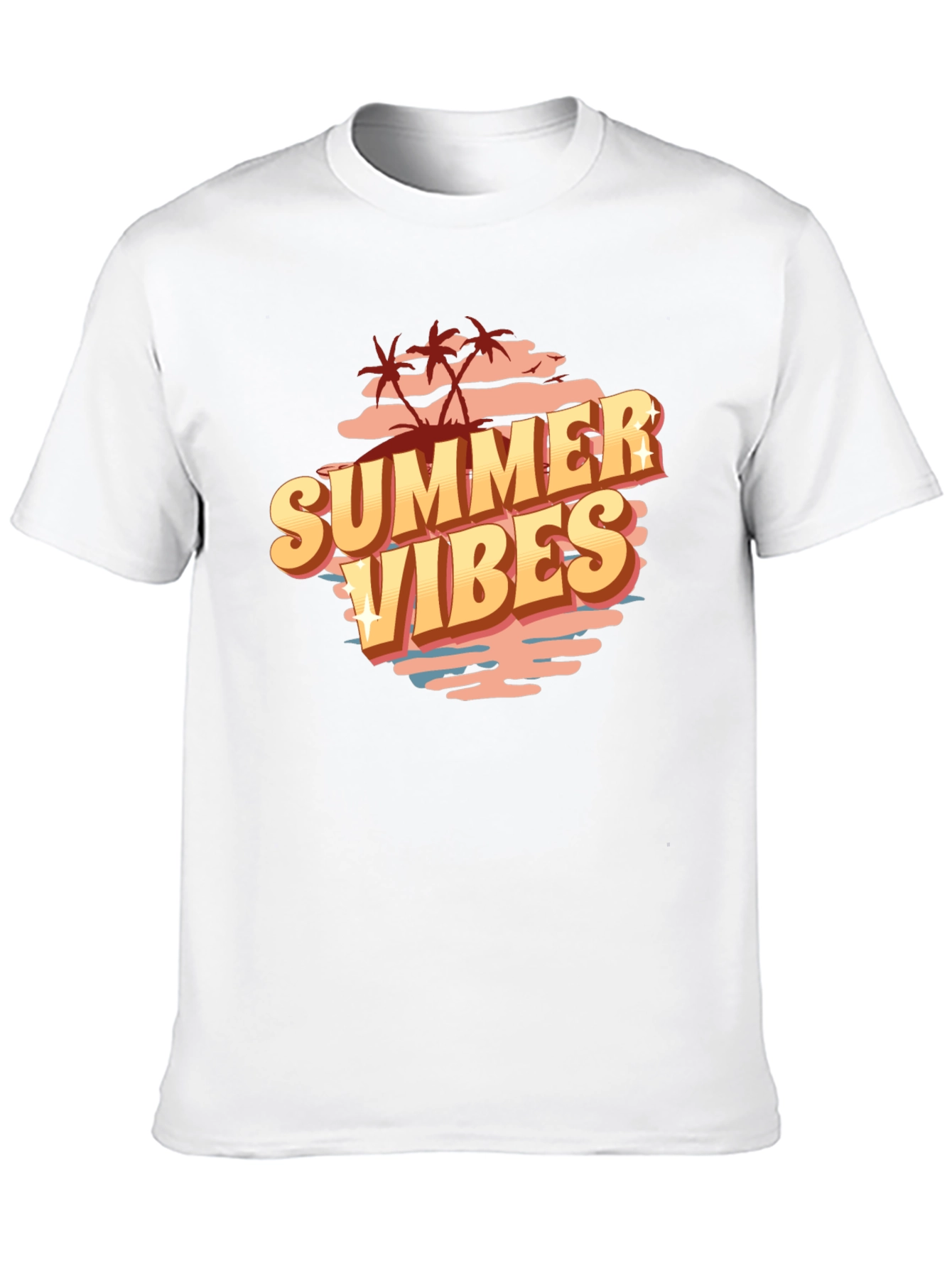 Summer Vibes Graphic Tee - Black