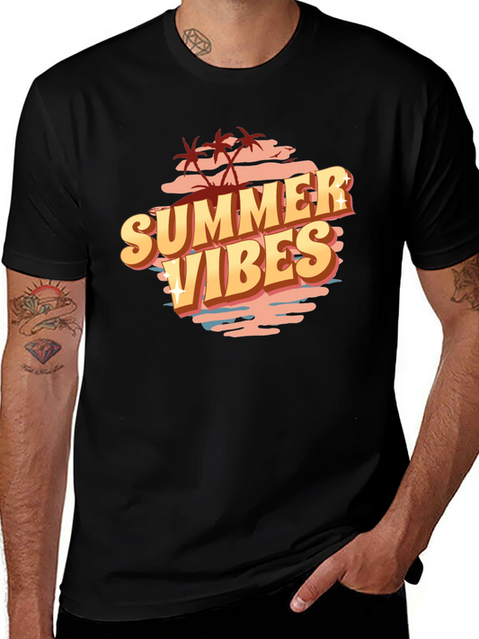 Summer Vibes Graphic Tee - Black