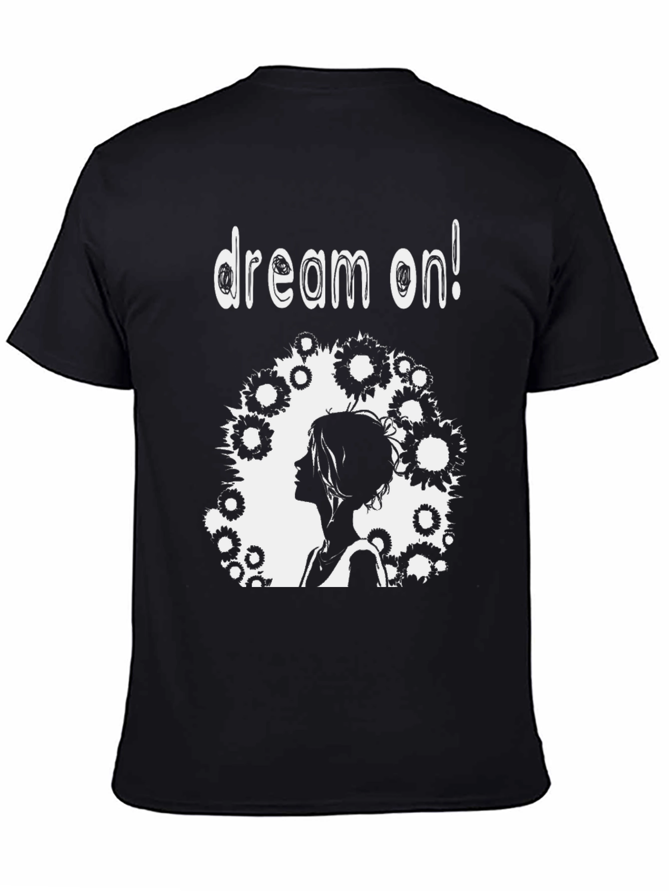 Dream On Black Graphic Tee