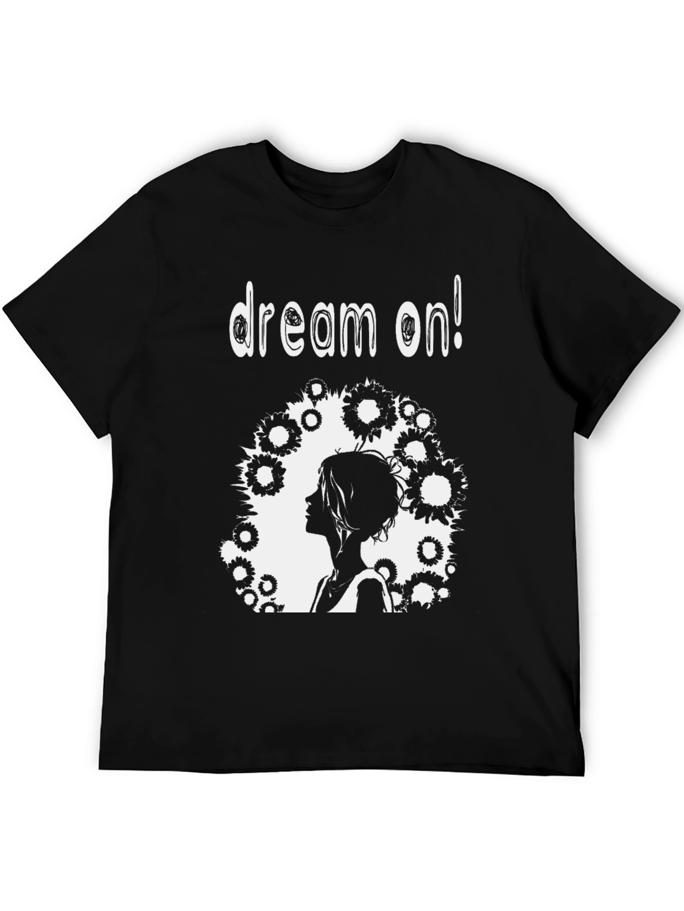 Dream On Black Graphic Tee
