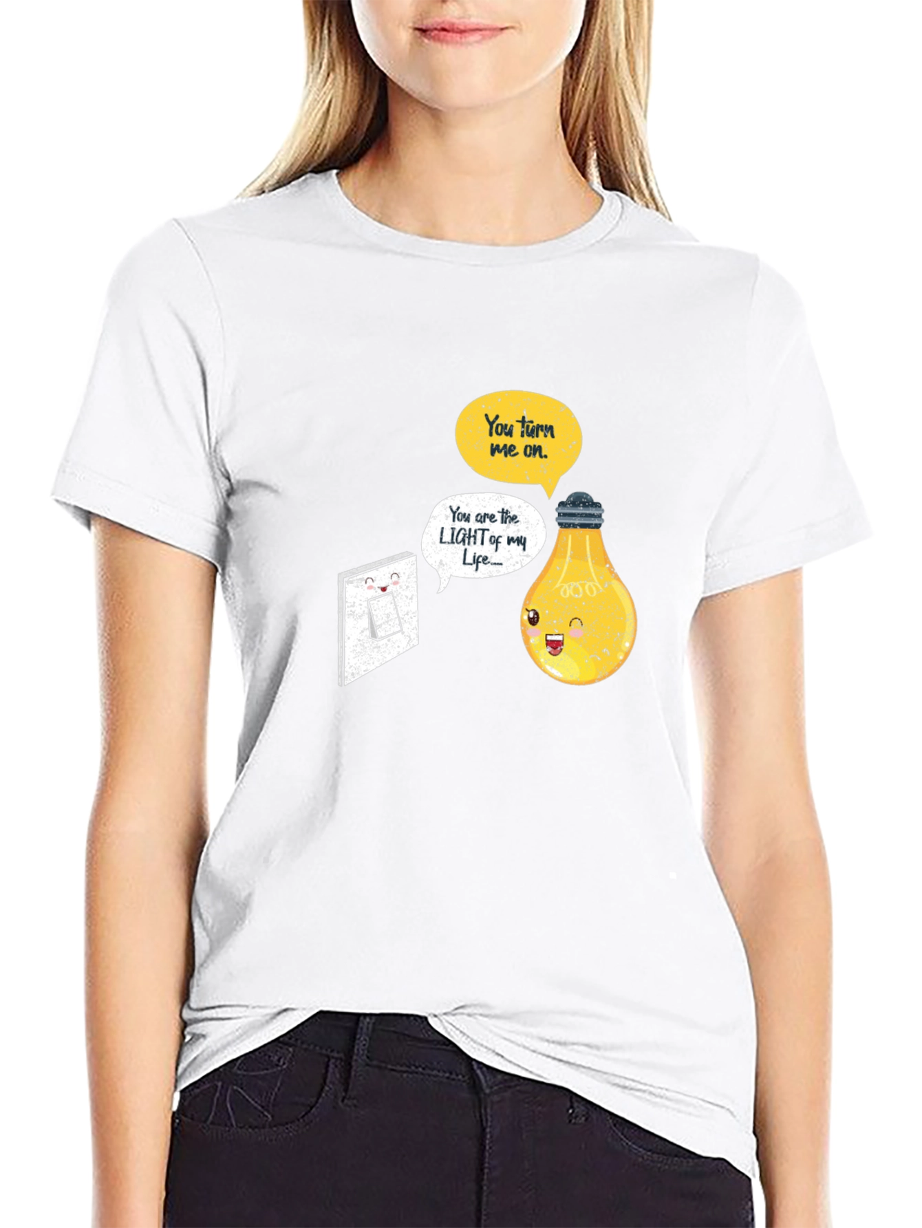 Funny Lightbulb T-Shirt You Turn Me On
