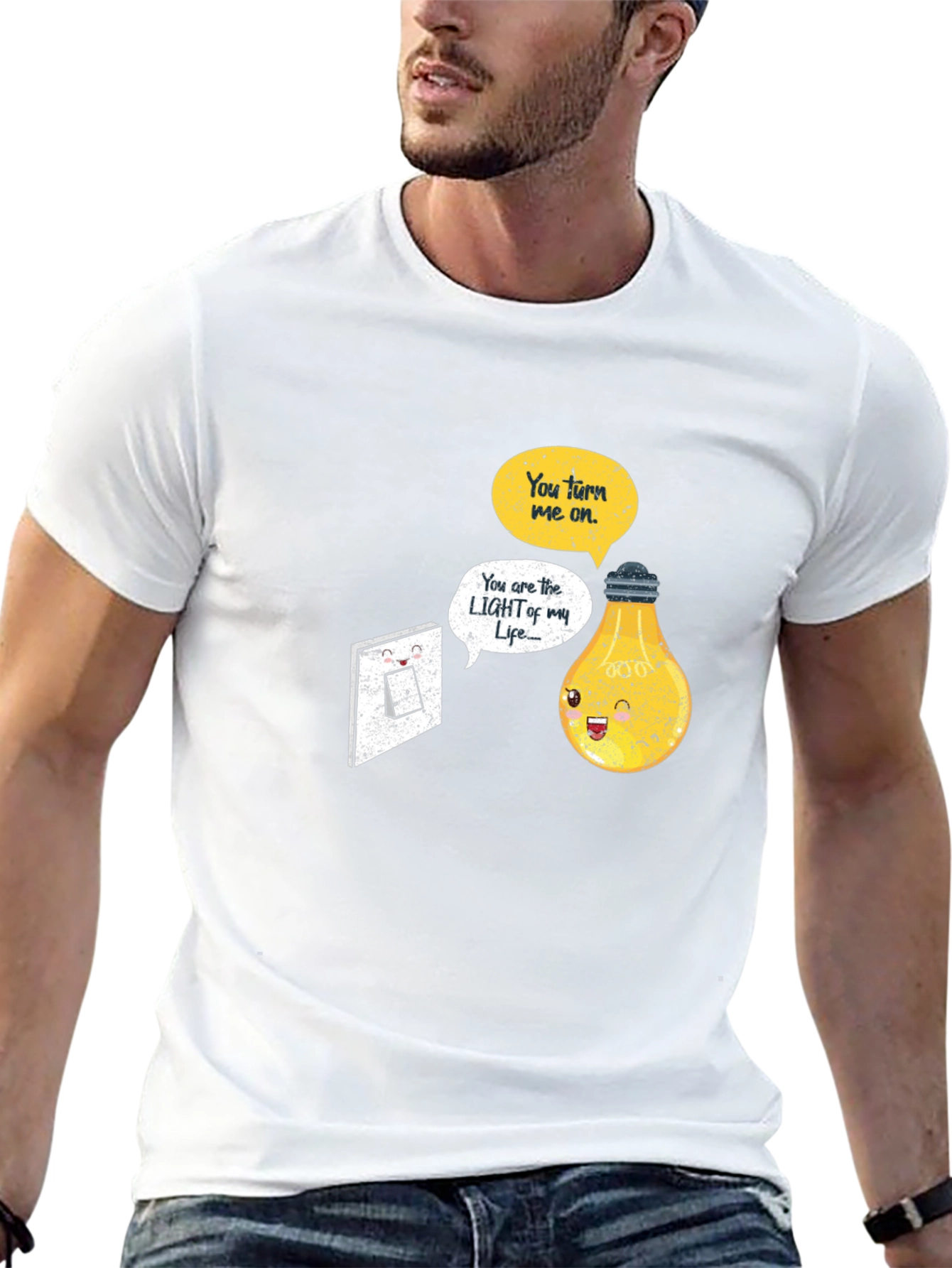 Funny Lightbulb T-Shirt You Turn Me On