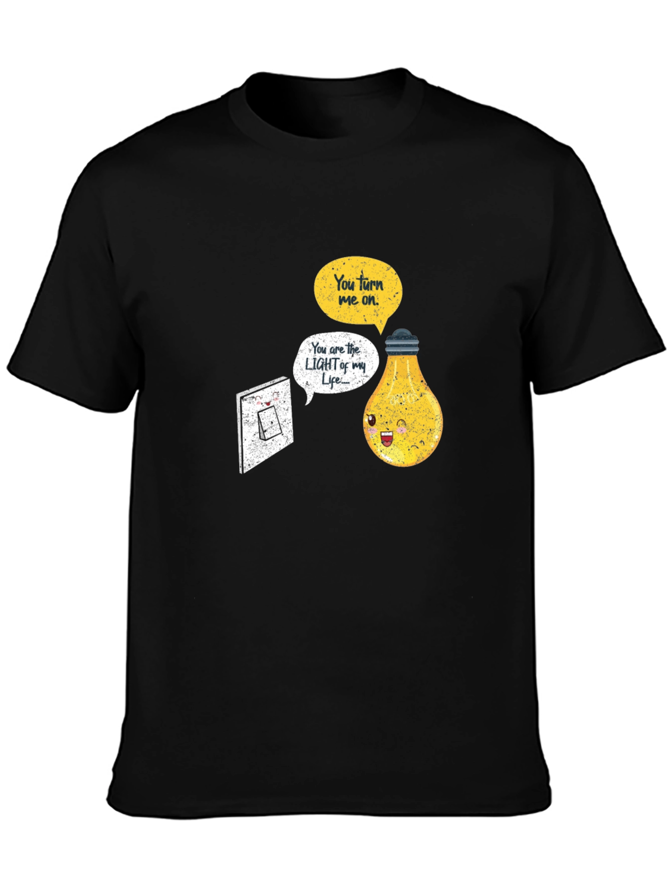 Funny Lightbulb T-Shirt You Turn Me On