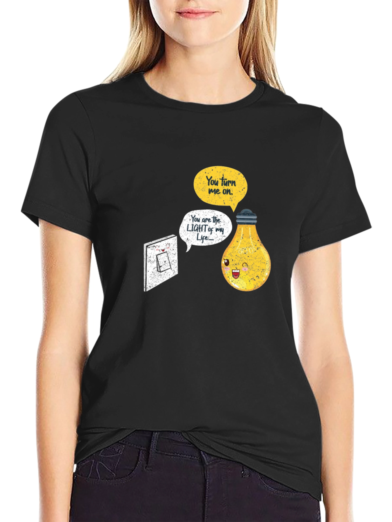 Funny Lightbulb T-Shirt You Turn Me On