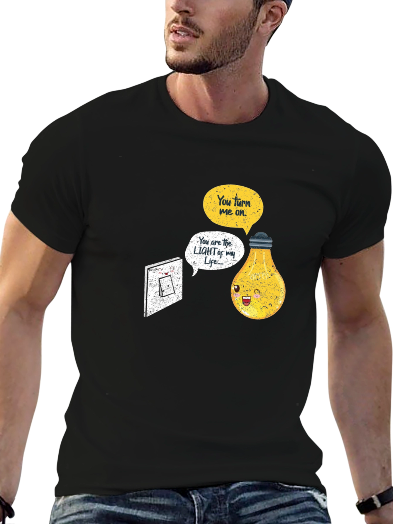Funny Lightbulb T-Shirt You Turn Me On