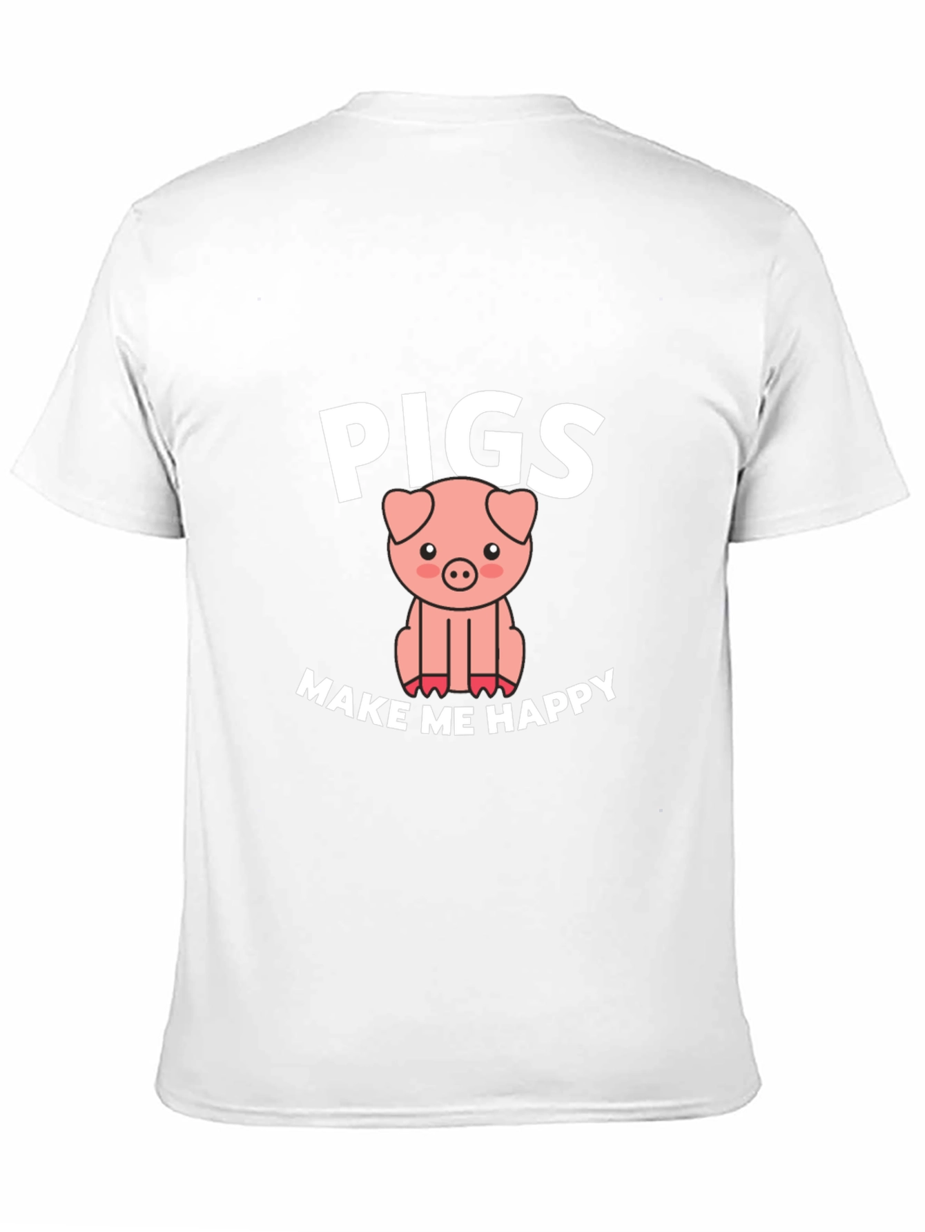Pigs Make Me Happy Graphic T-Shirt