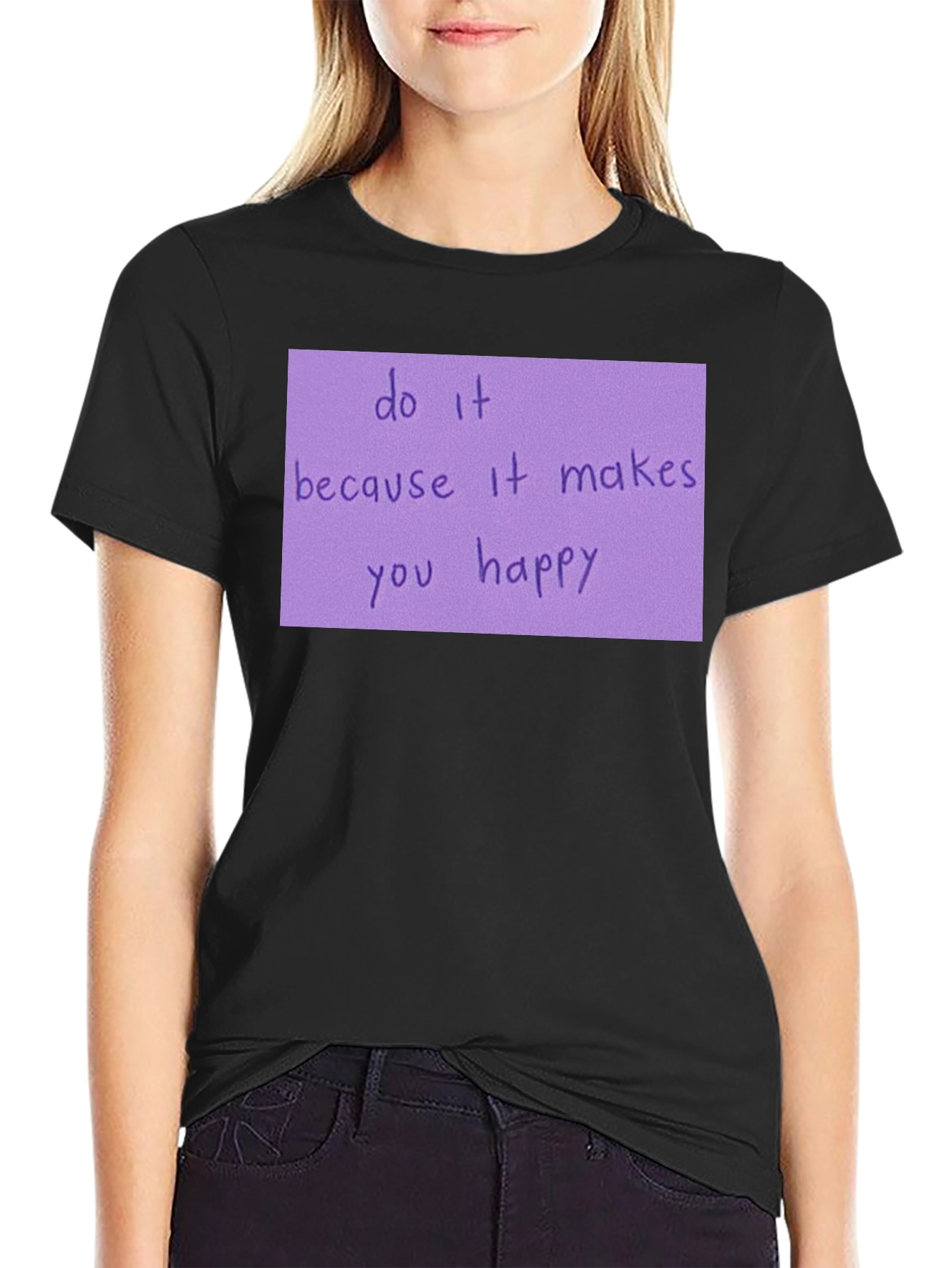 Motivational Quote Black T-Shirt