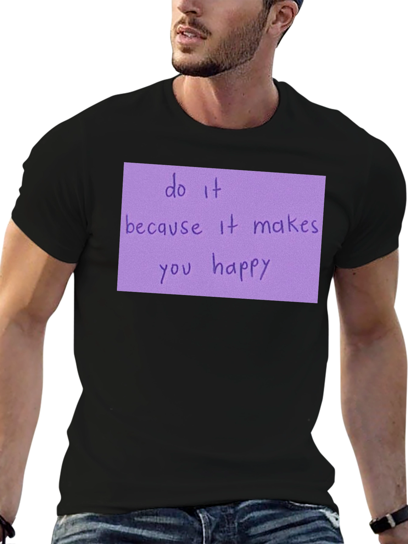 Motivational Quote Black T-Shirt