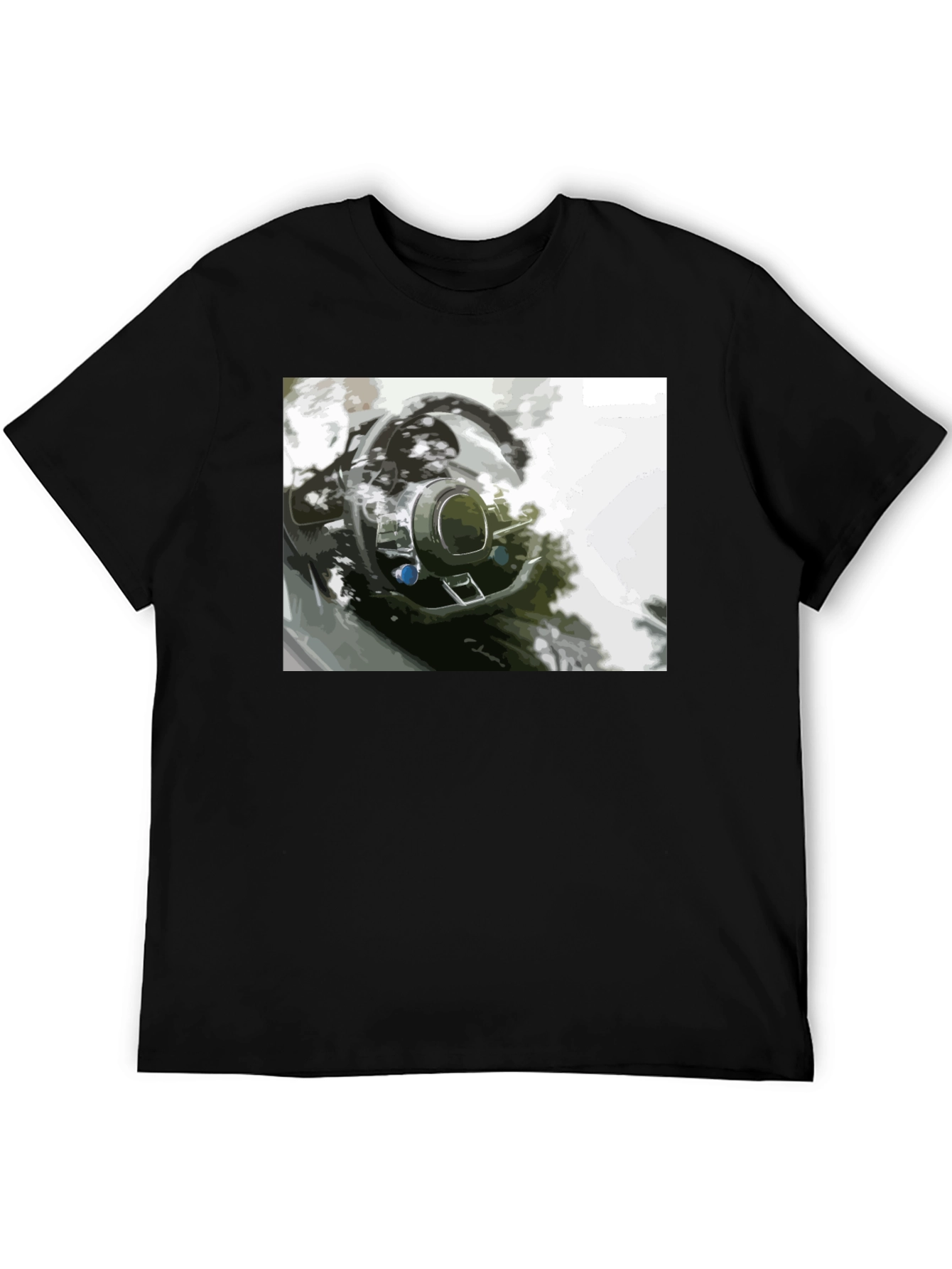 Stylish Car Interior Graphic Tee