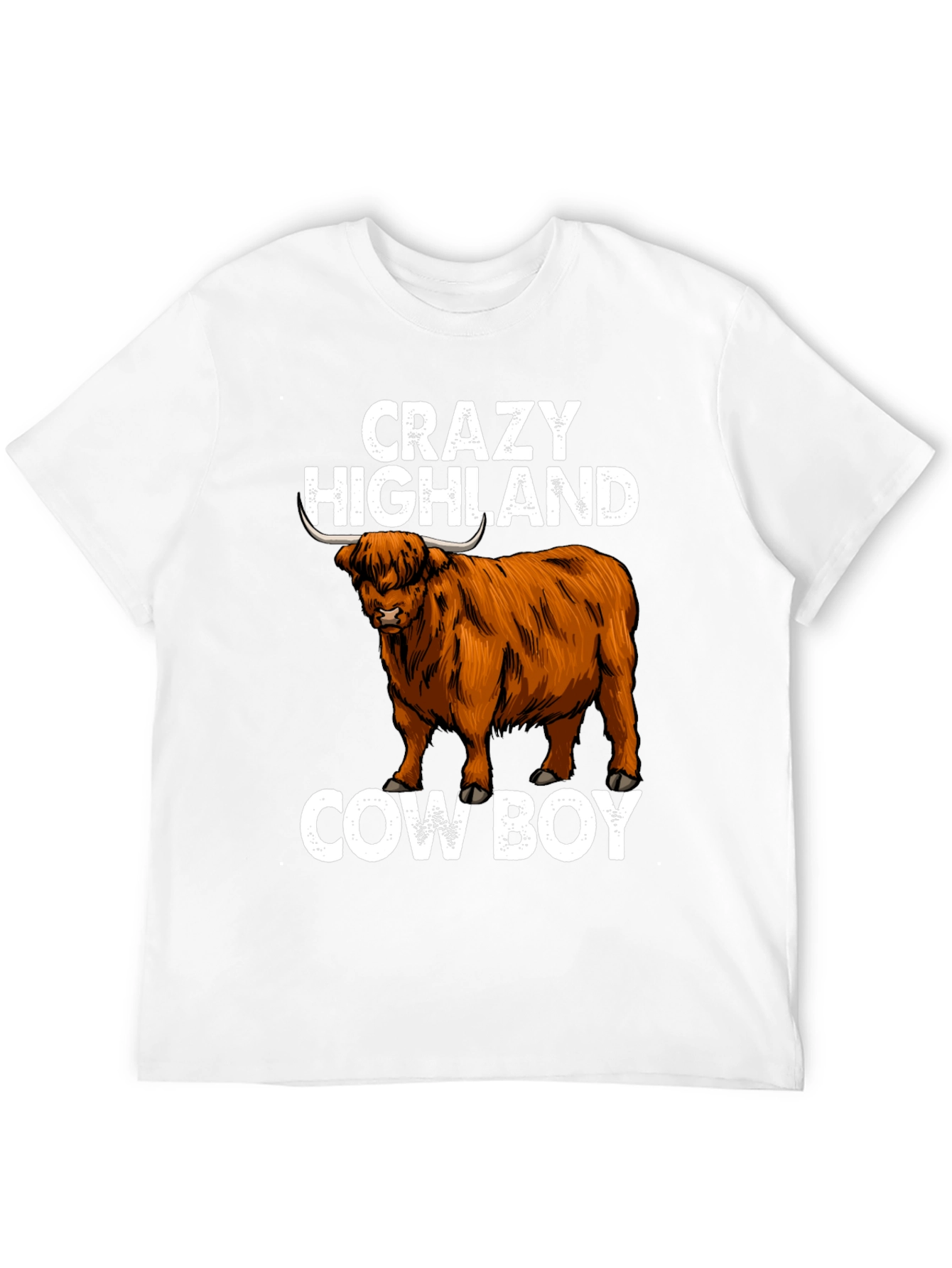 Crazy Highland Cowboy Graphic Tee