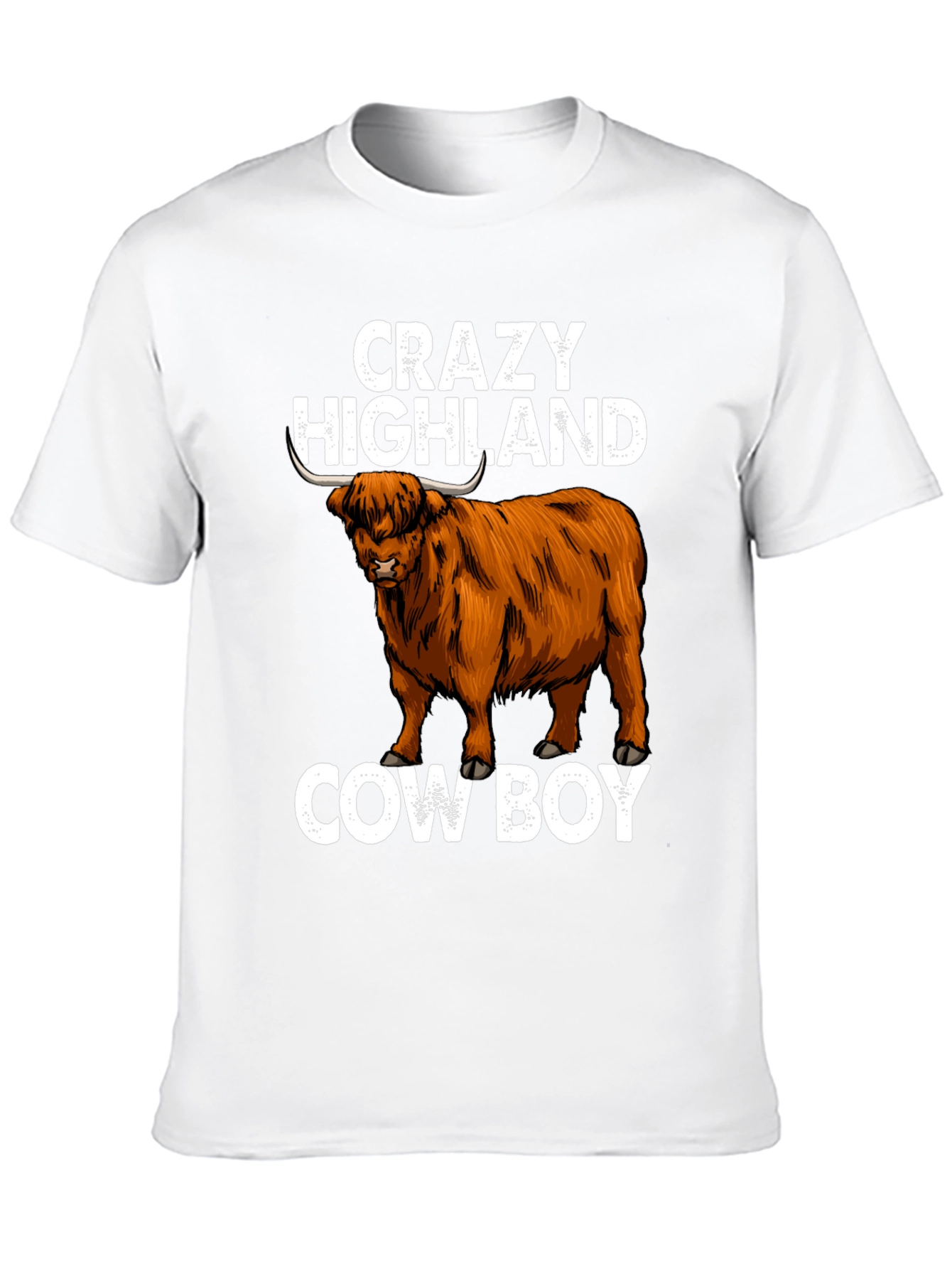 Crazy Highland Cowboy Graphic Tee