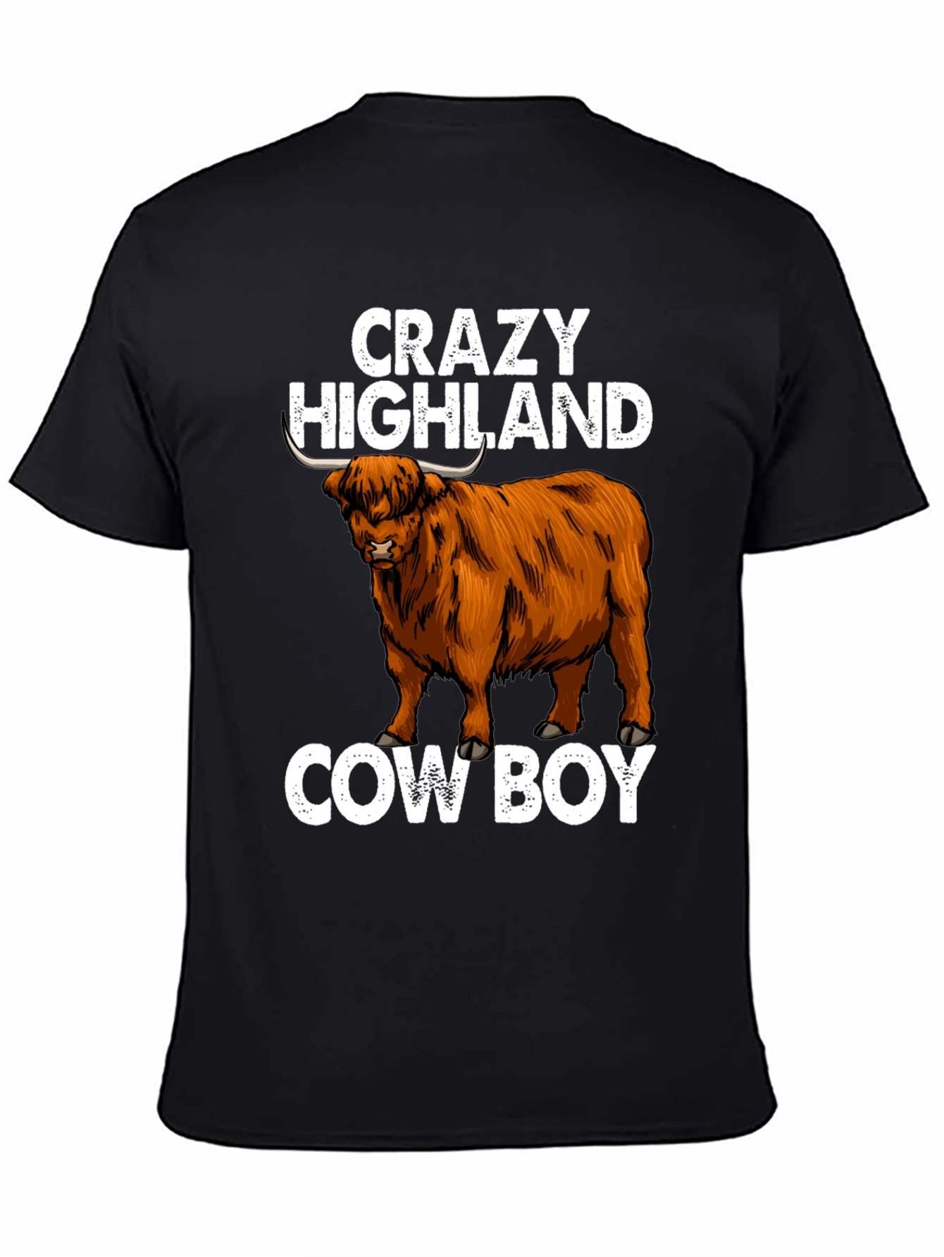Crazy Highland Cowboy Graphic Tee