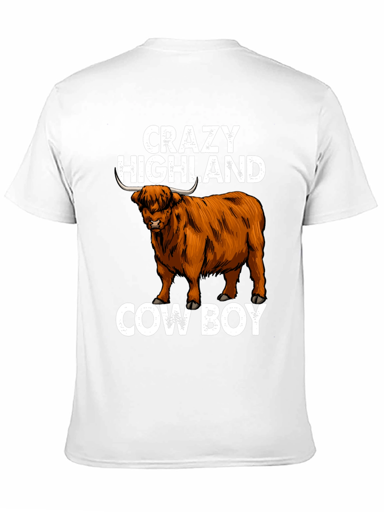 Crazy Highland Cowboy Graphic Tee