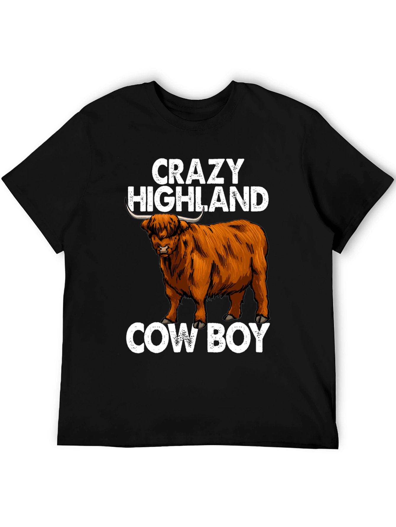 Crazy Highland Cowboy Graphic Tee