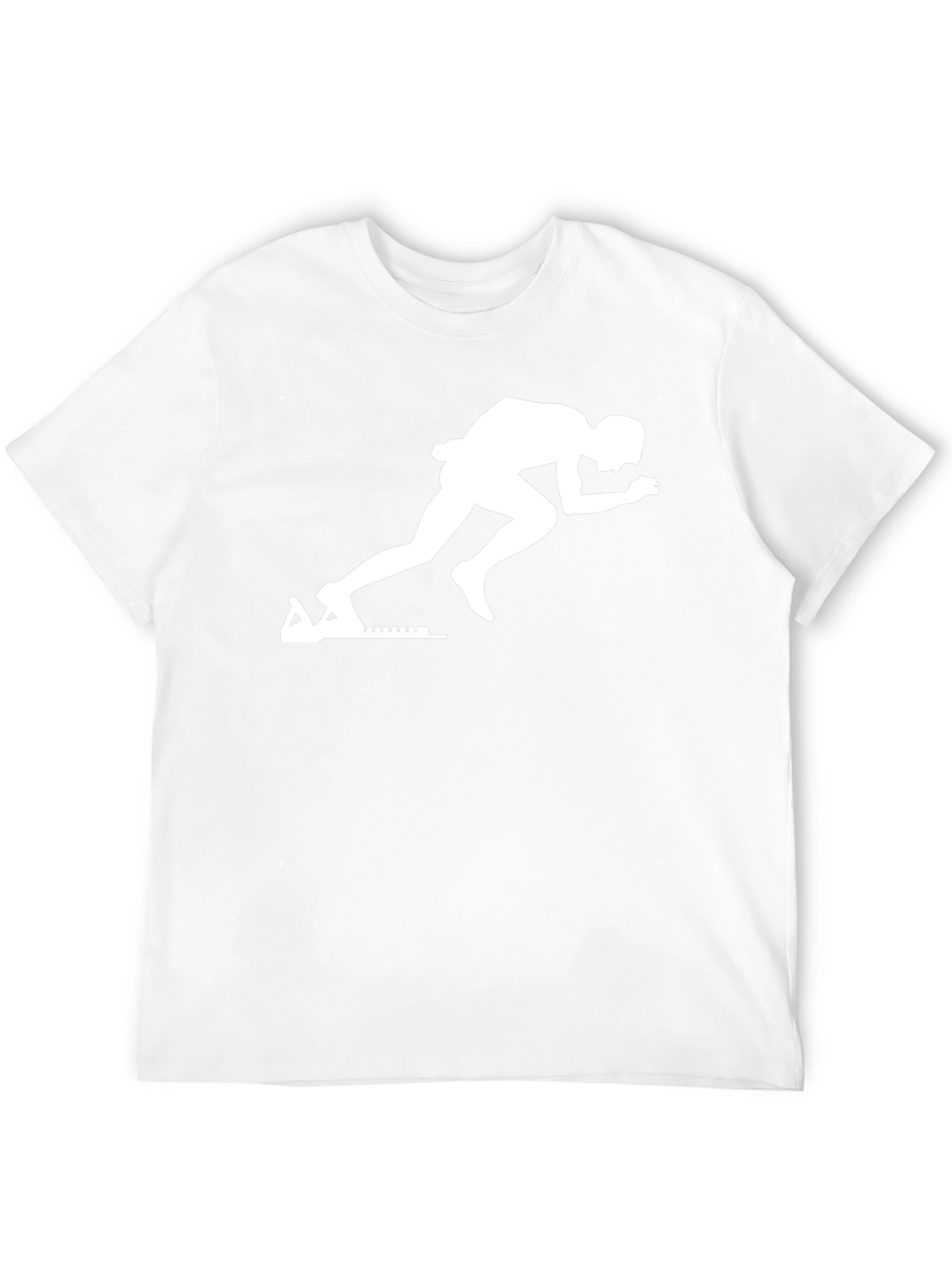 Runner Graphic Tee - Black Cotton T-Shirt