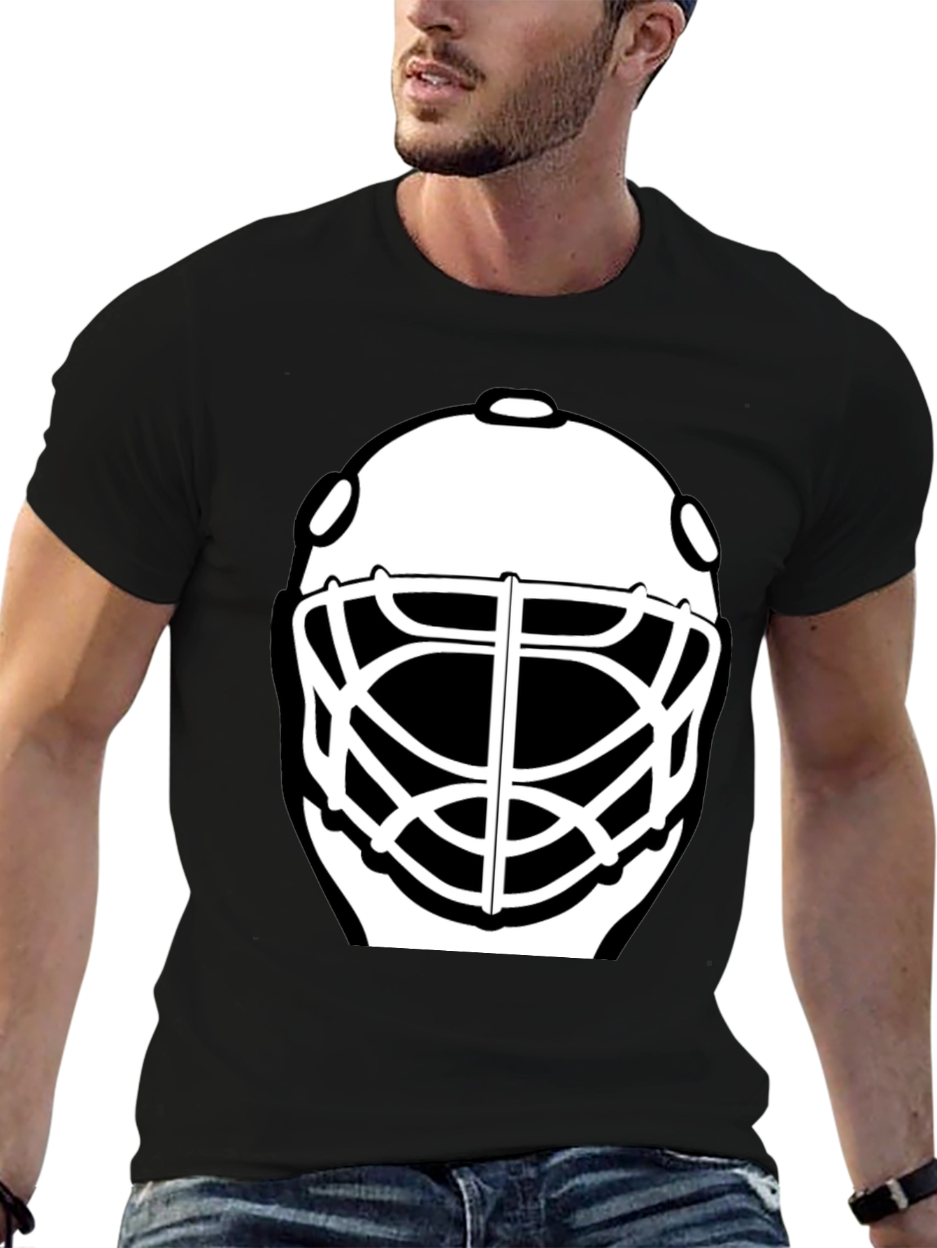 Hockey Goalie Mask Graphic T-Shirt