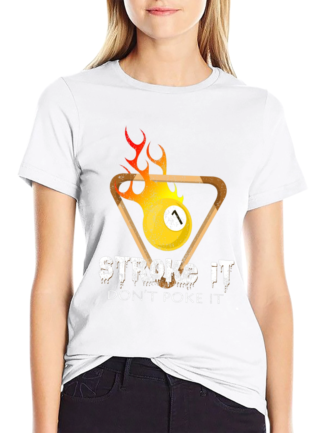 Stroke It Pool T-Shirt - Funny Billiards Graphic Tee